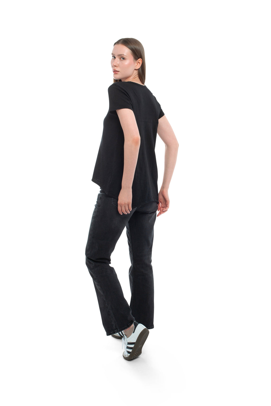 Crew Short Sleeve Shrunken Boyfriend