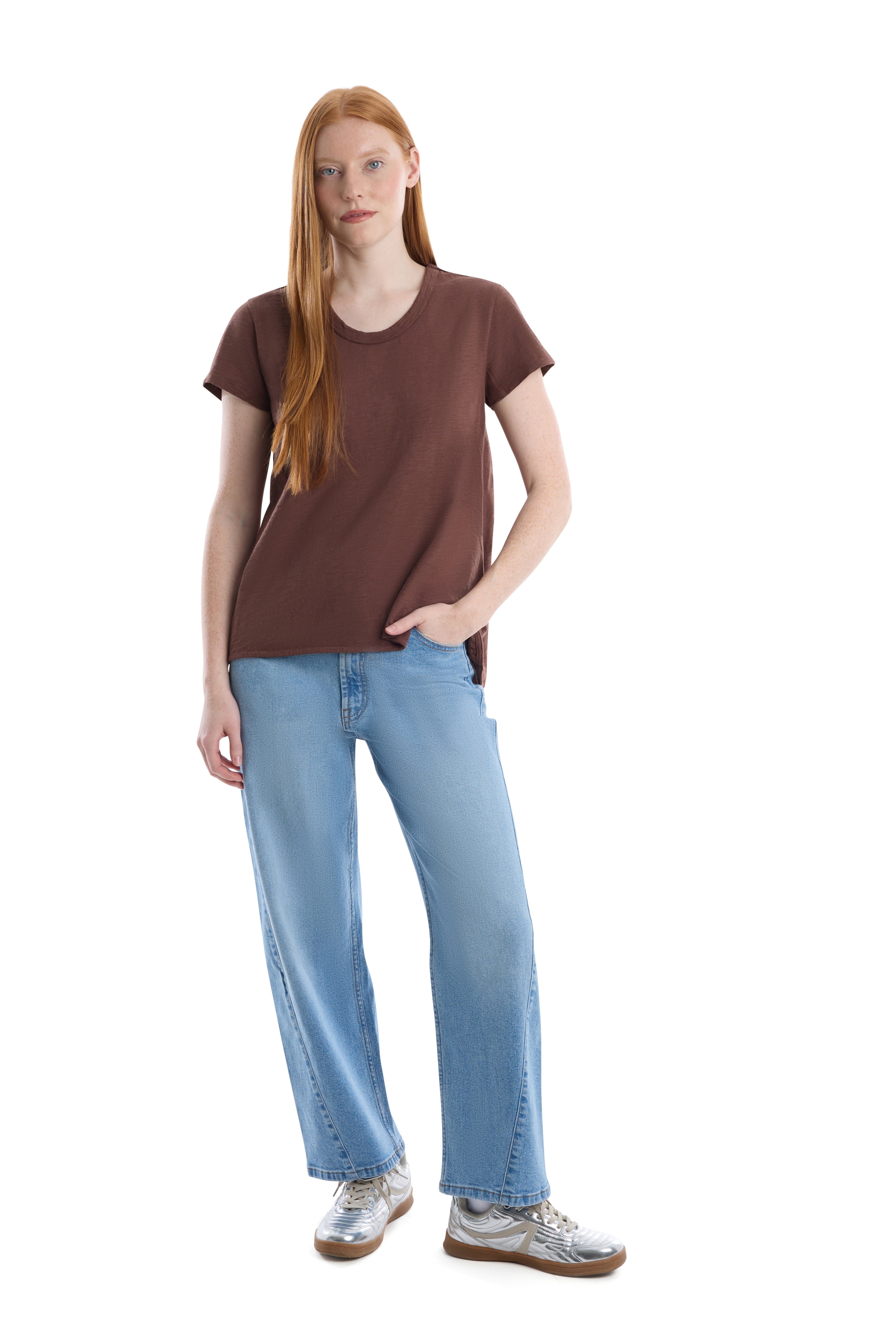 Crew Short Sleeve Shrunken Boyfriend