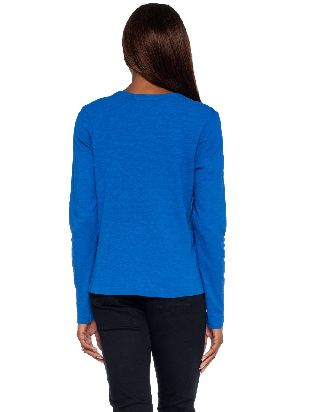 V-Neck Long Sleeve Baby Baby Fit Tee