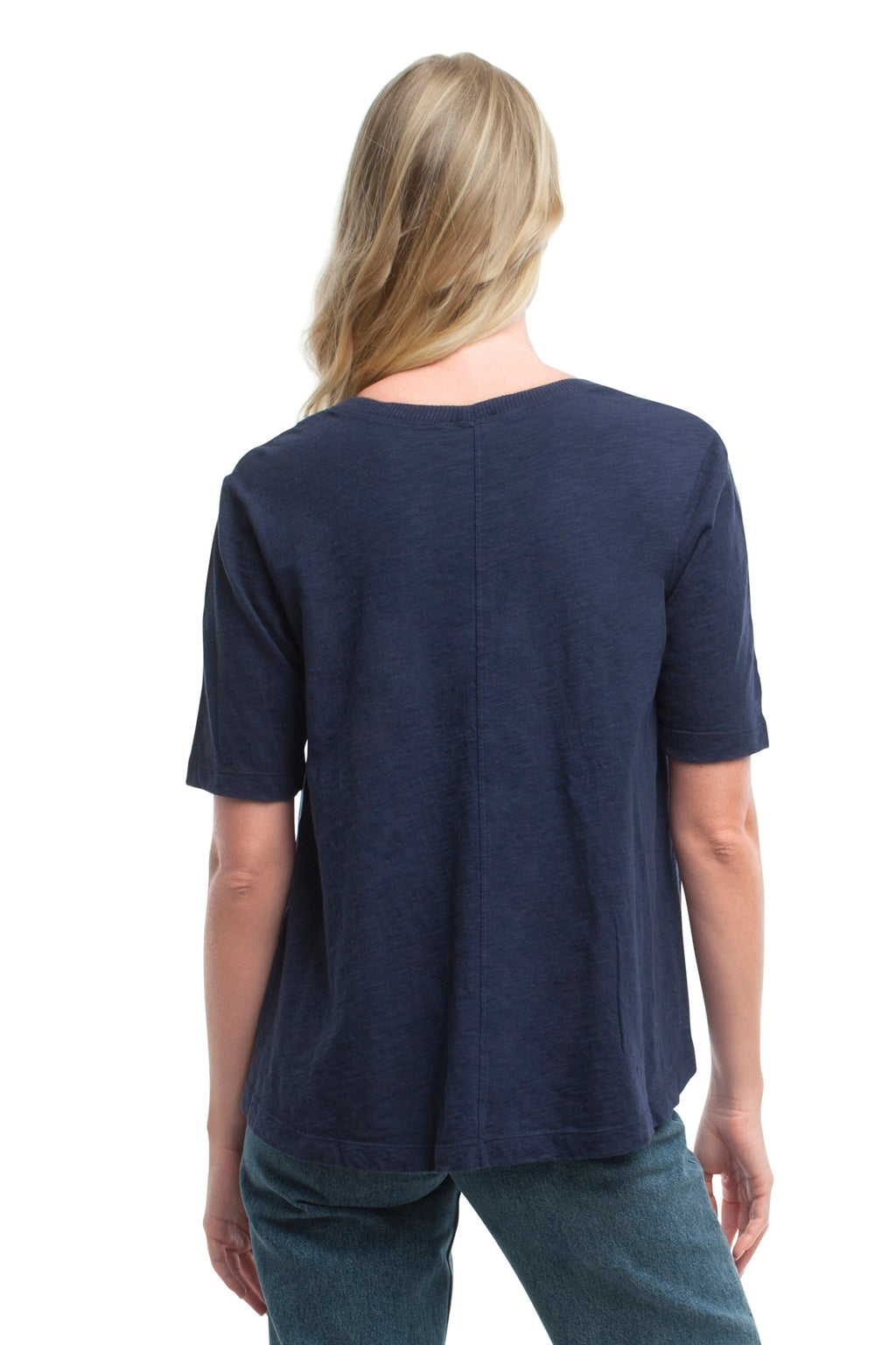 Elbow Sleeve Trapeze Top
