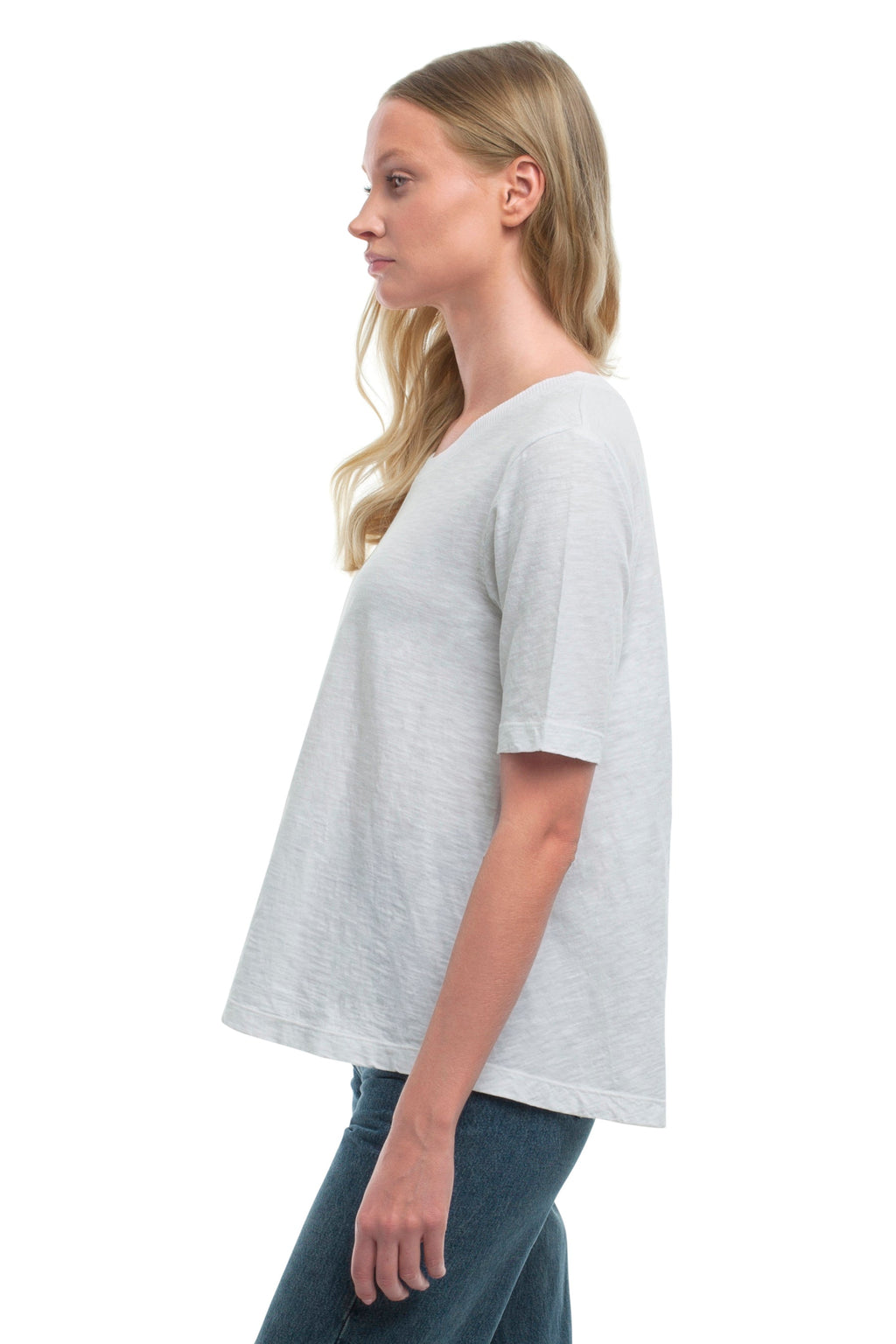 Elbow Sleeve Trapeze Top