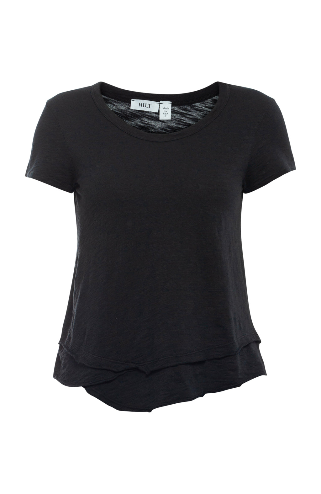 Short Sleeve Mock Layer Tee