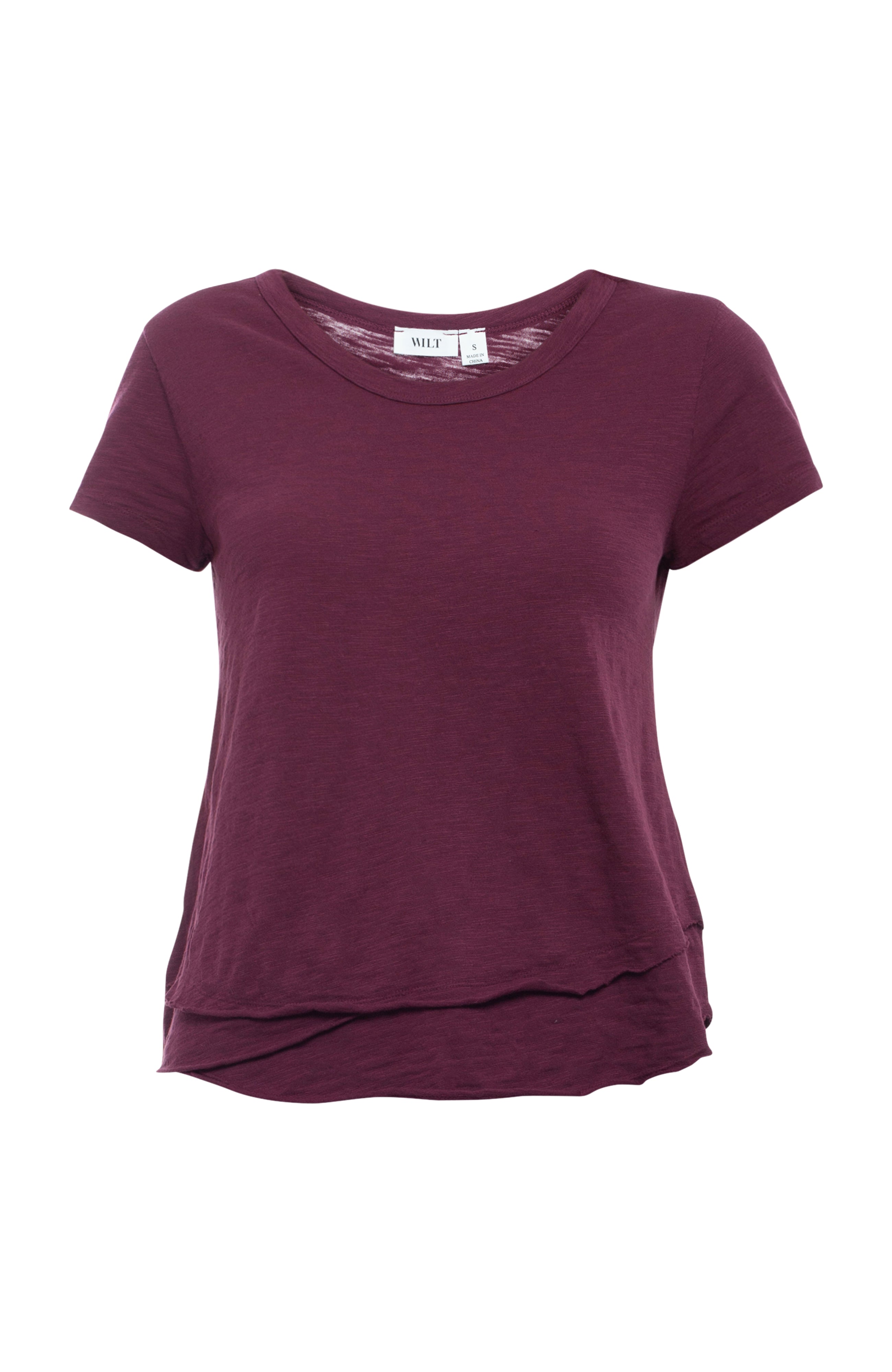 Short Sleeve Mock Layer Tee