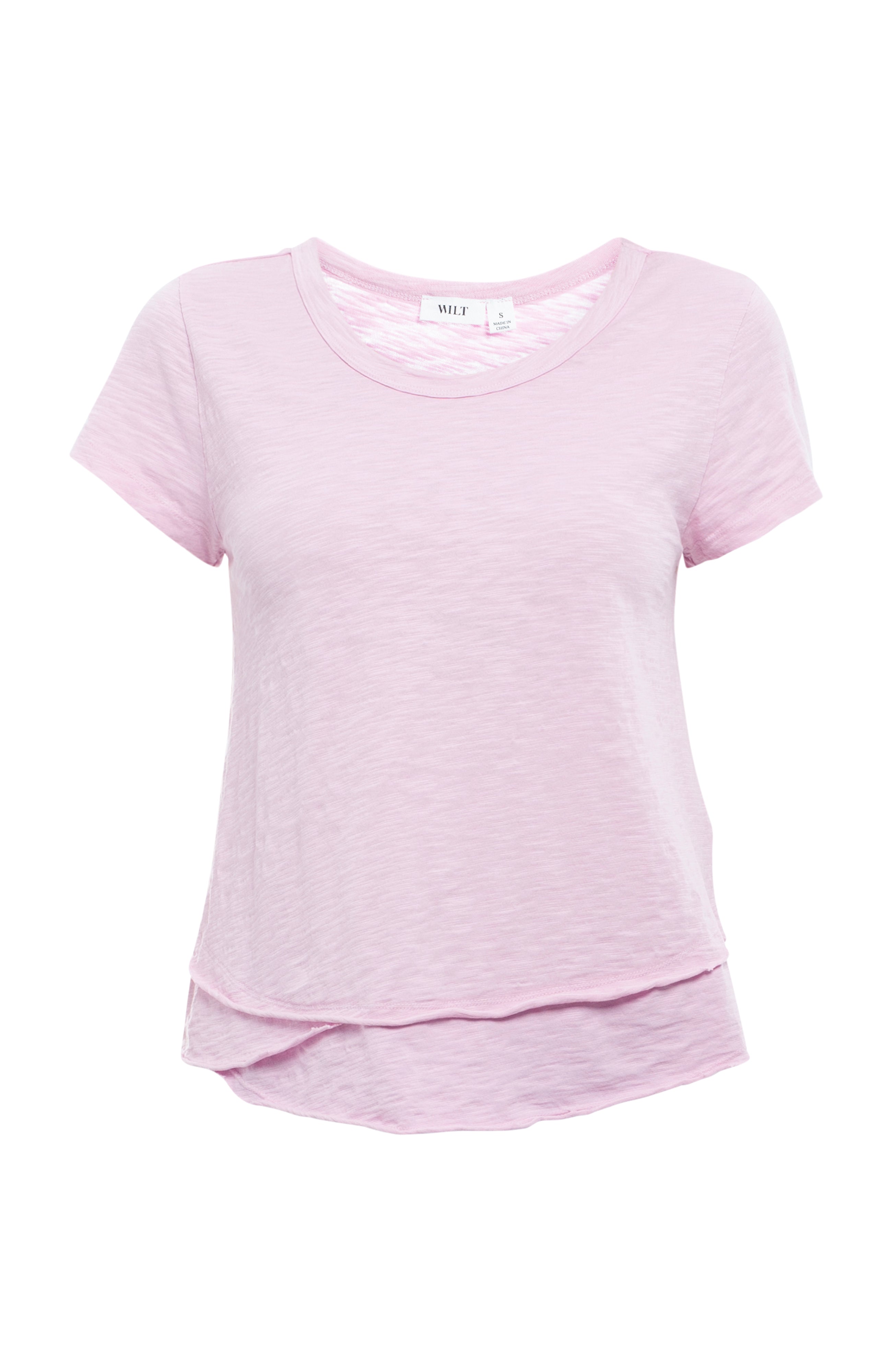 Short Sleeve Mock Layer Tee