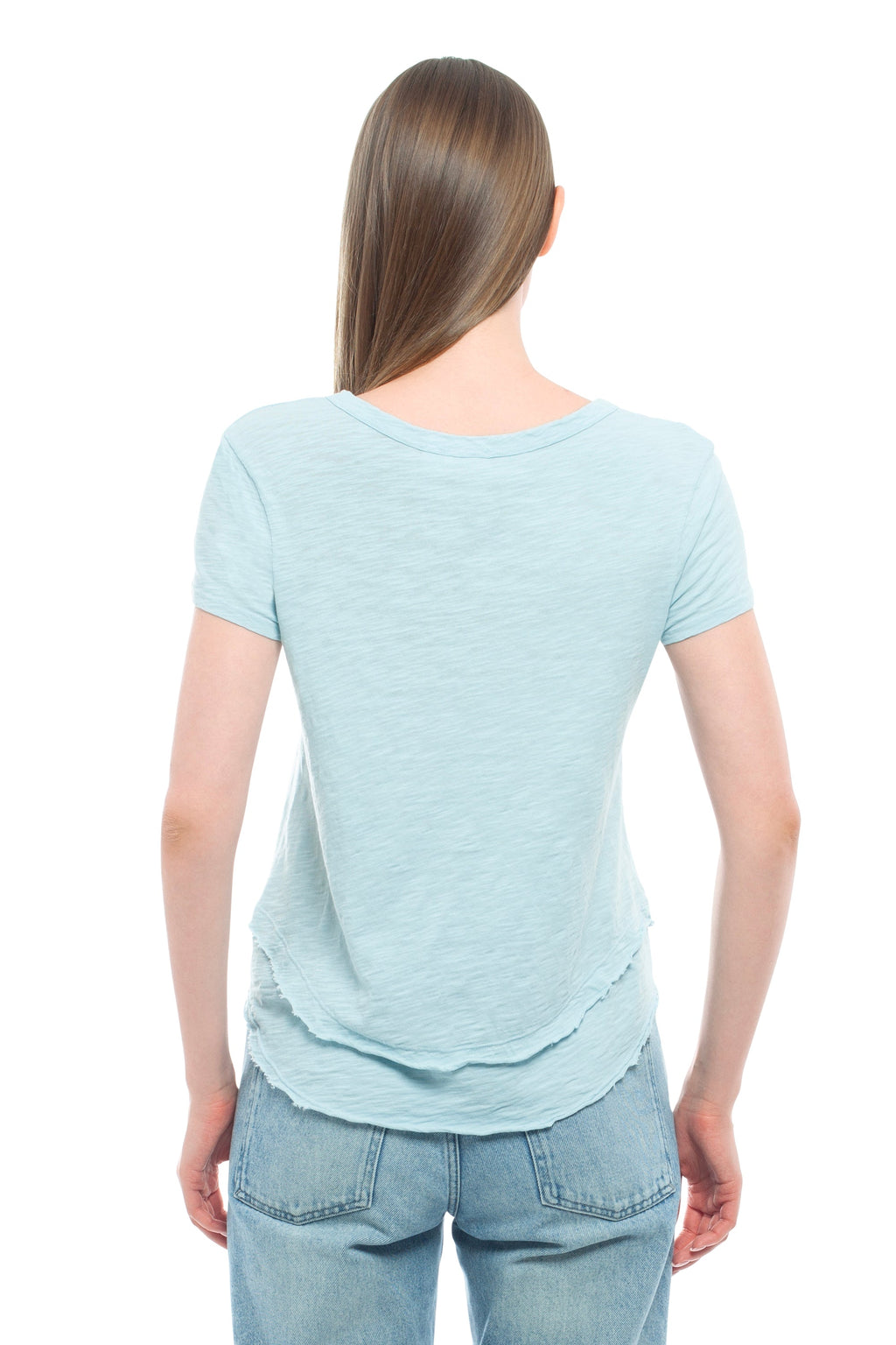 Short Sleeve Mock Layer Tee