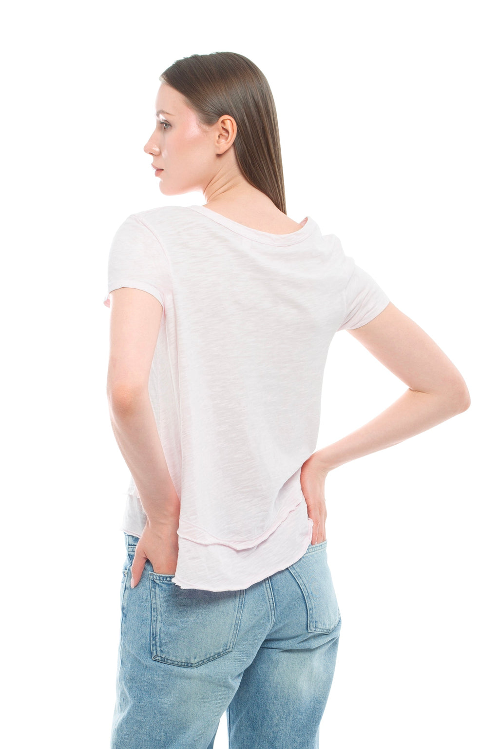 Short Sleeve Mock Layer Tee