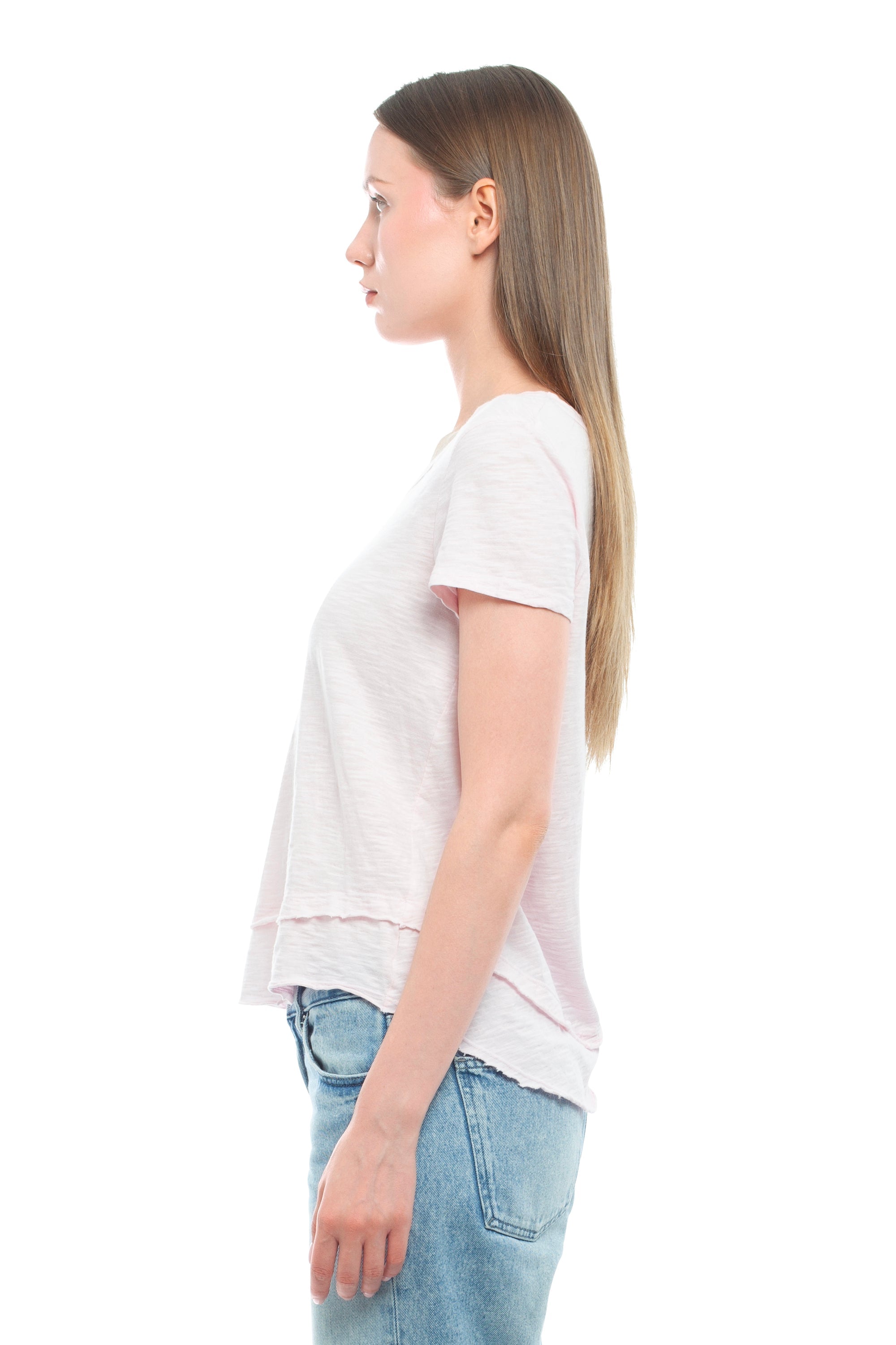 Short Sleeve Mock Layer Tee