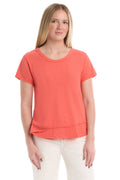 Short Sleeve Mock Layer Tee