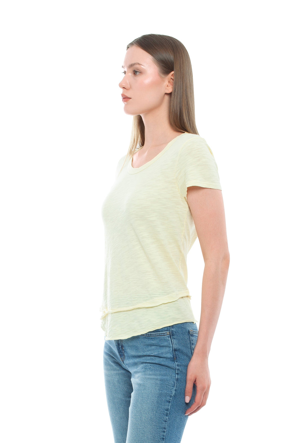 Short Sleeve Mock Layer Tee