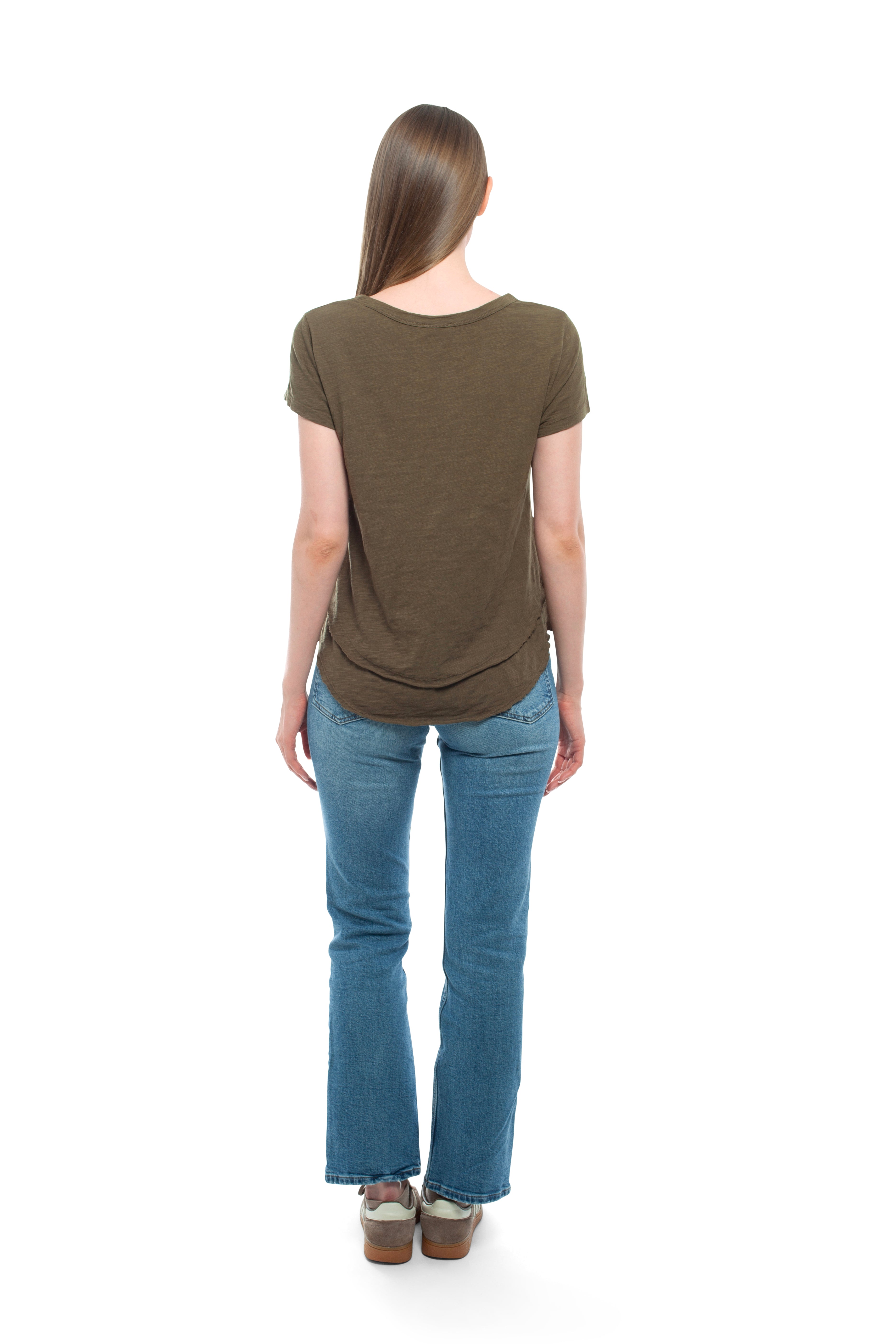 Short Sleeve Mock Layer Tee