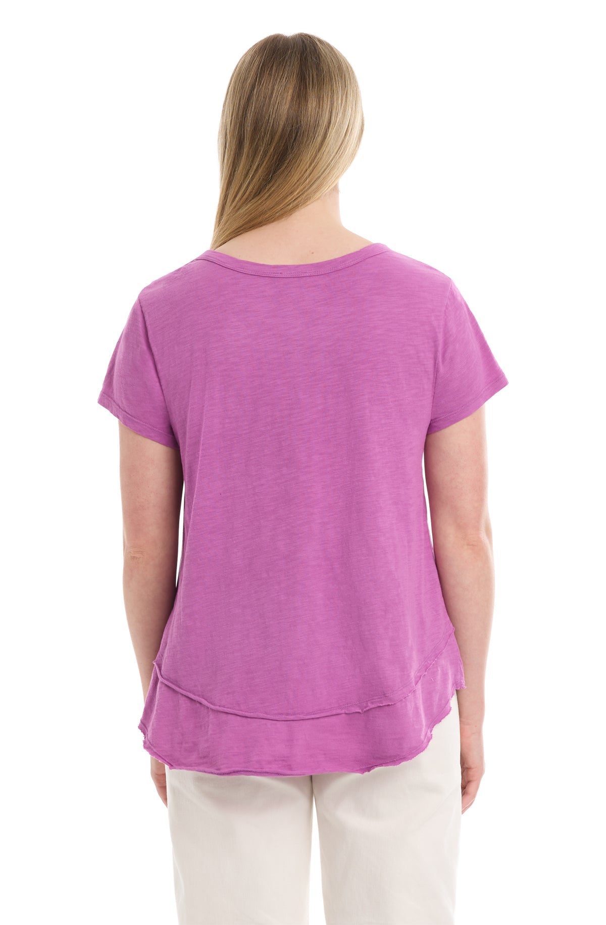 Short Sleeve Mock Layer Tee