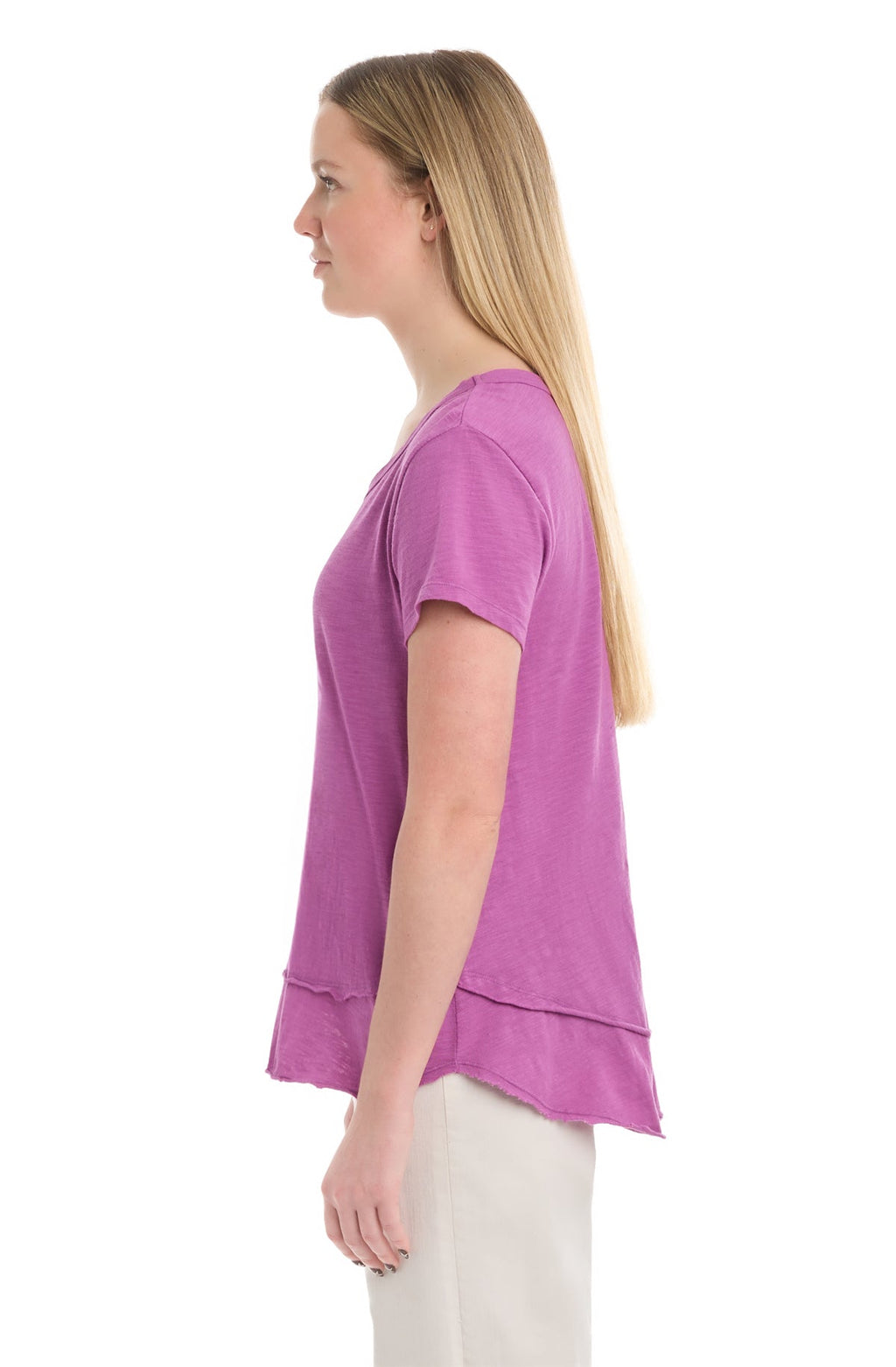Short Sleeve Mock Layer Tee