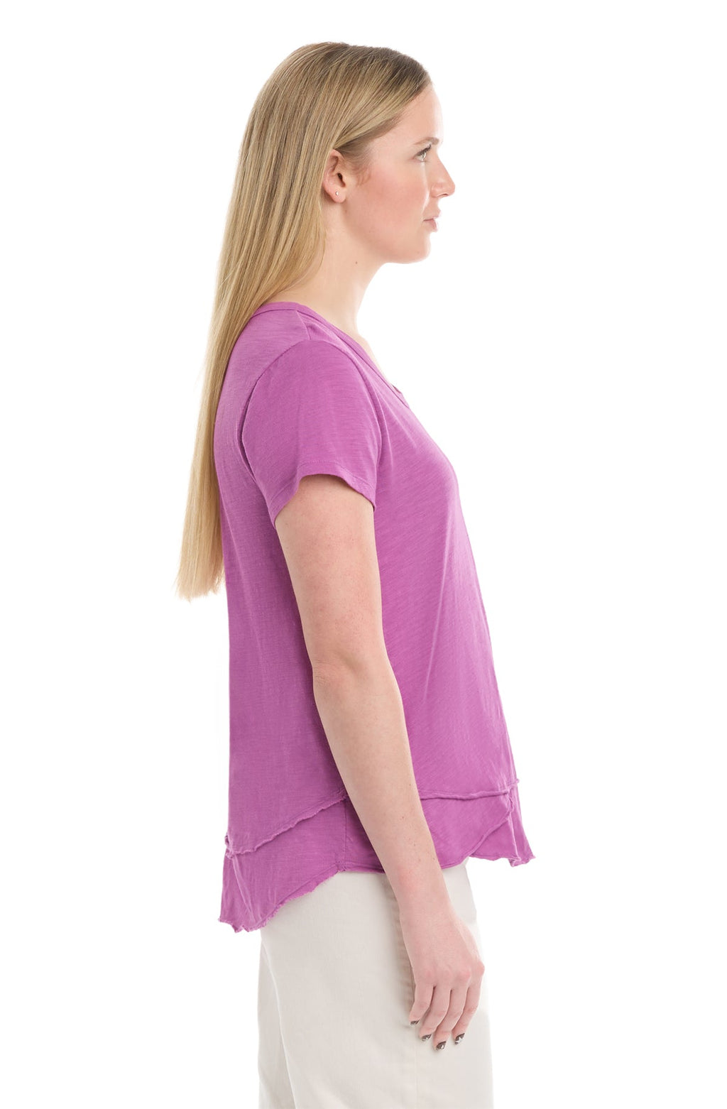 Short Sleeve Mock Layer Tee