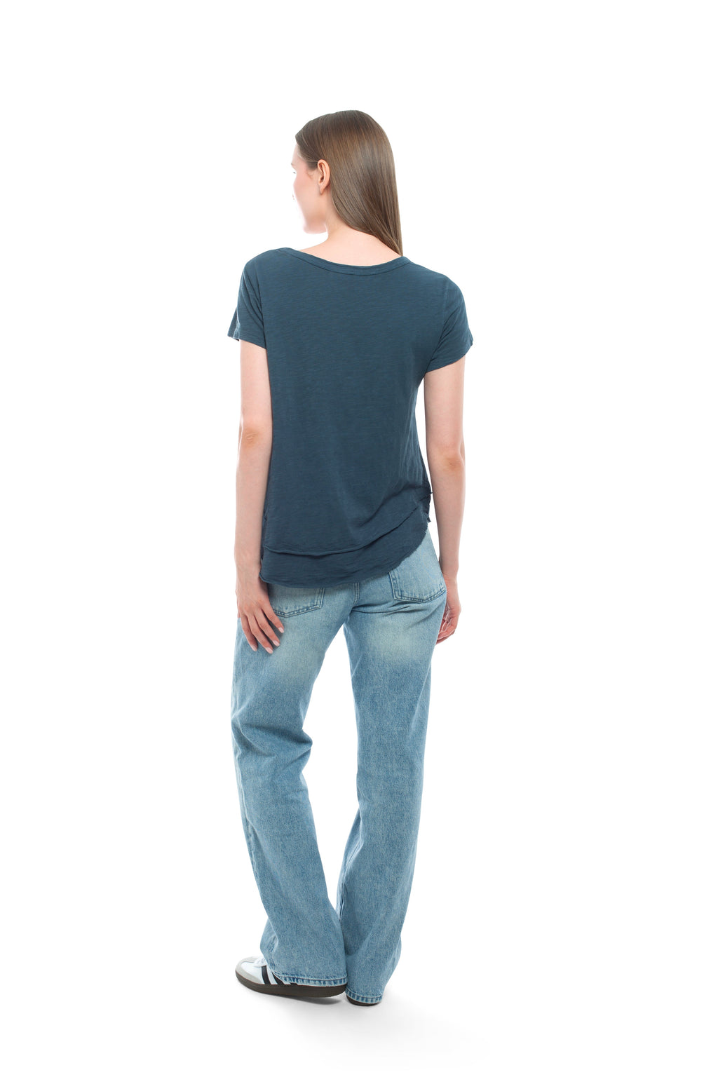 Short Sleeve Mock Layer Tee