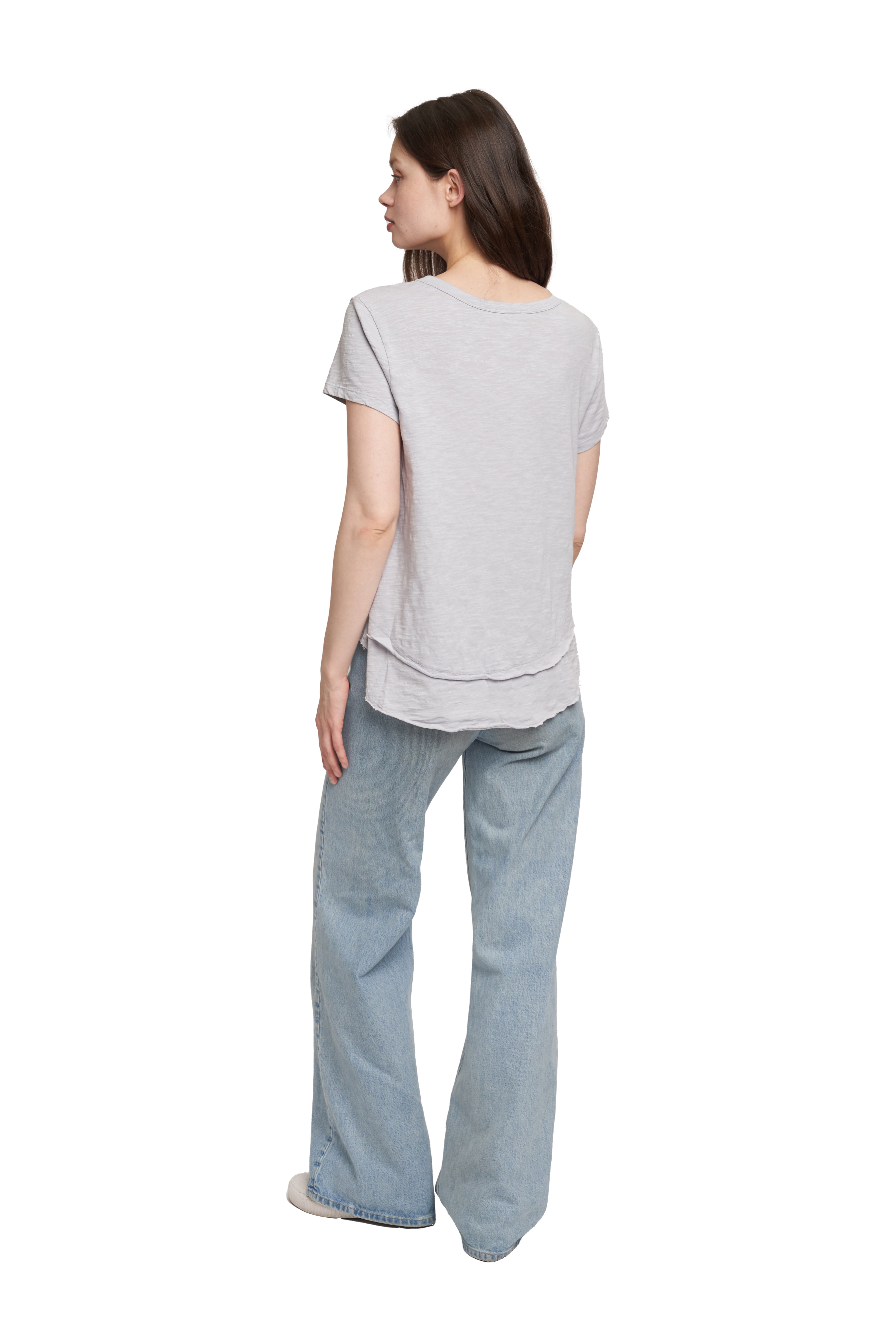Short Sleeve Mock Layer Tee