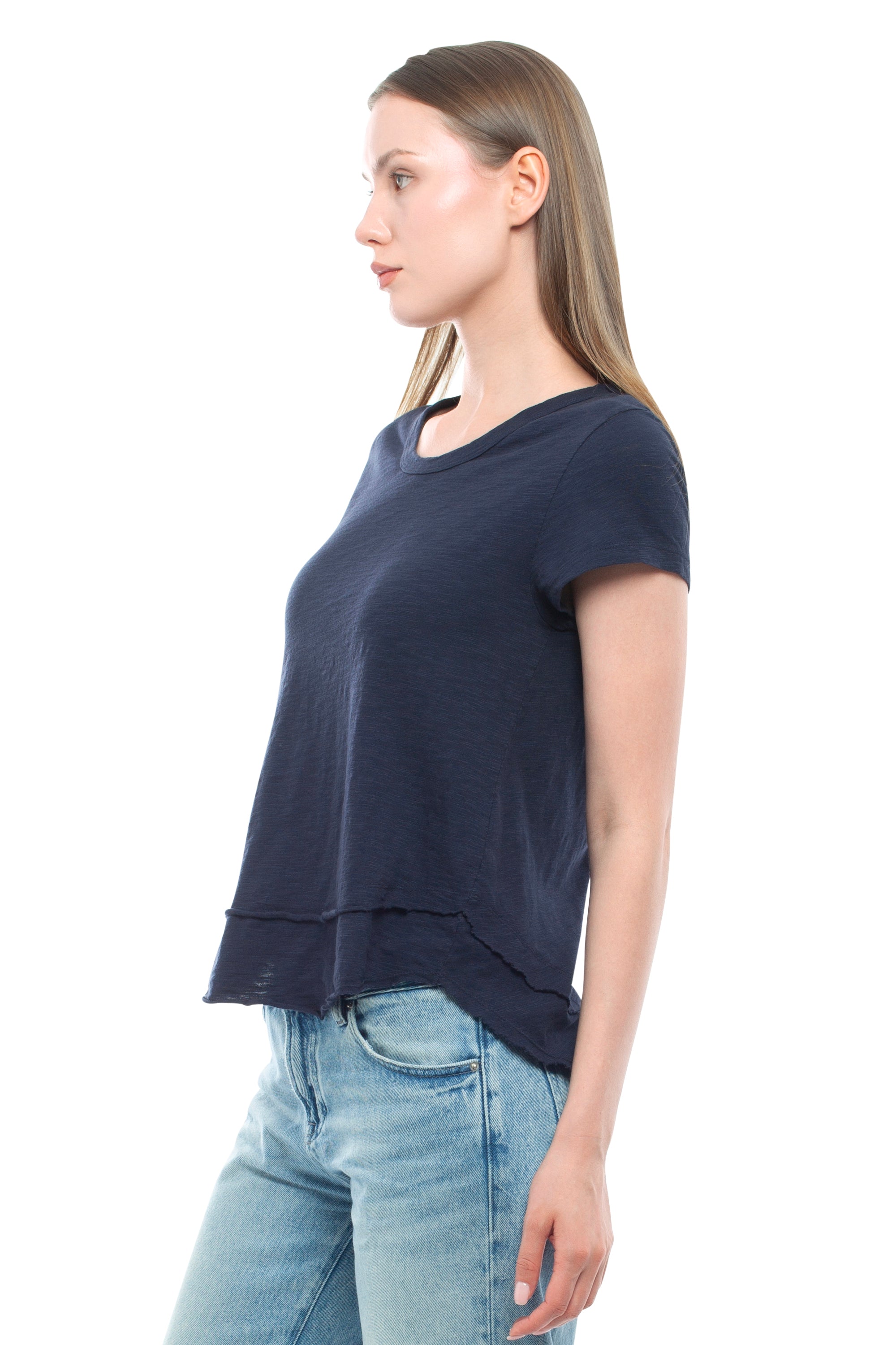 Short Sleeve Mock Layer Tee