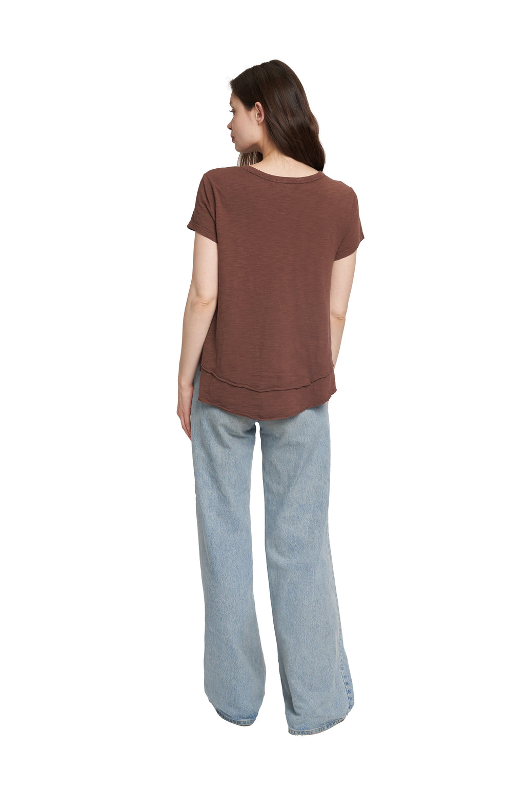 Short Sleeve Mock Layer Tee