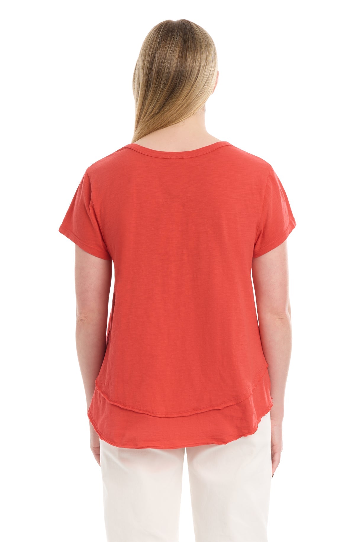Short Sleeve Mock Layer Tee