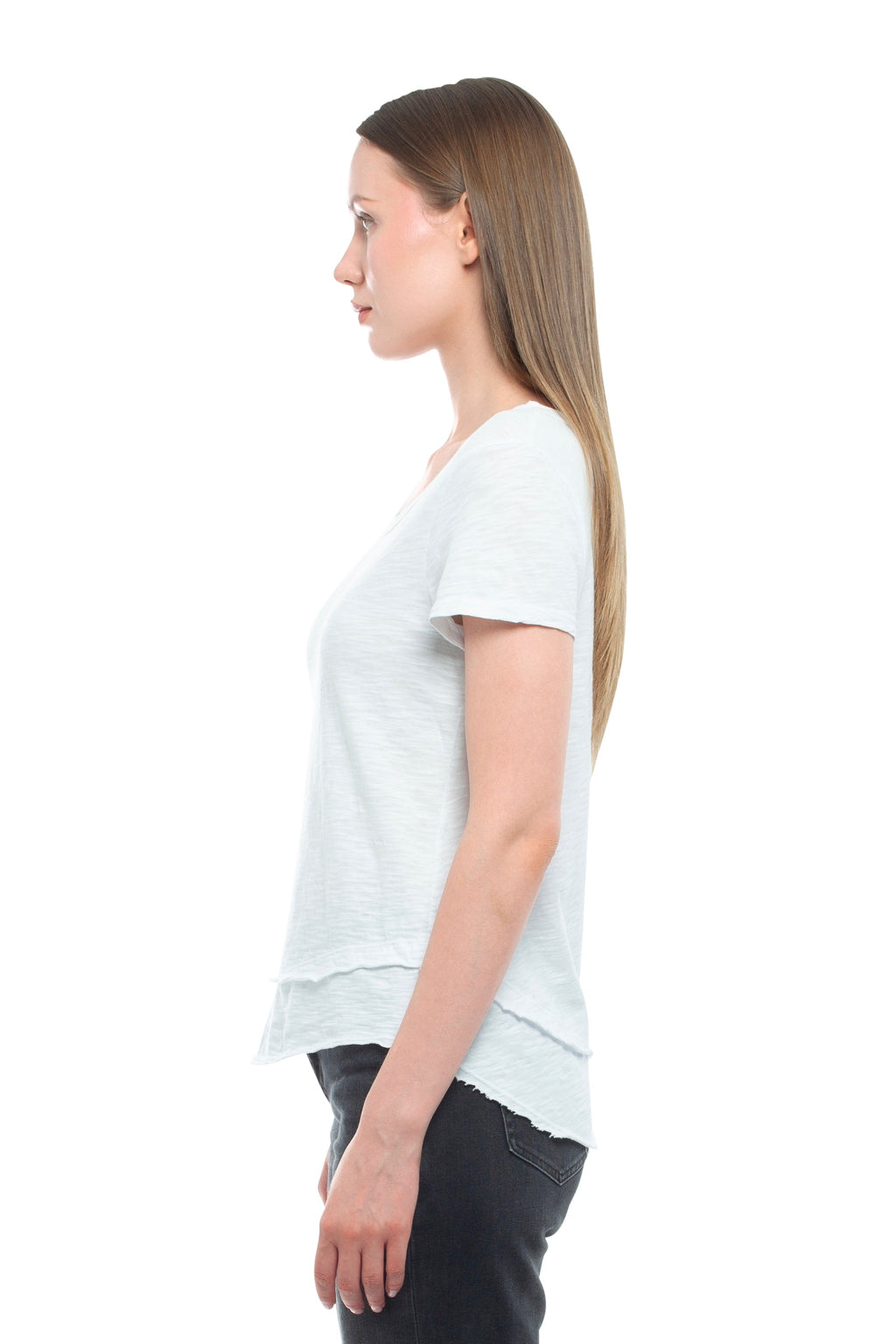Short Sleeve Mock Layer Tee
