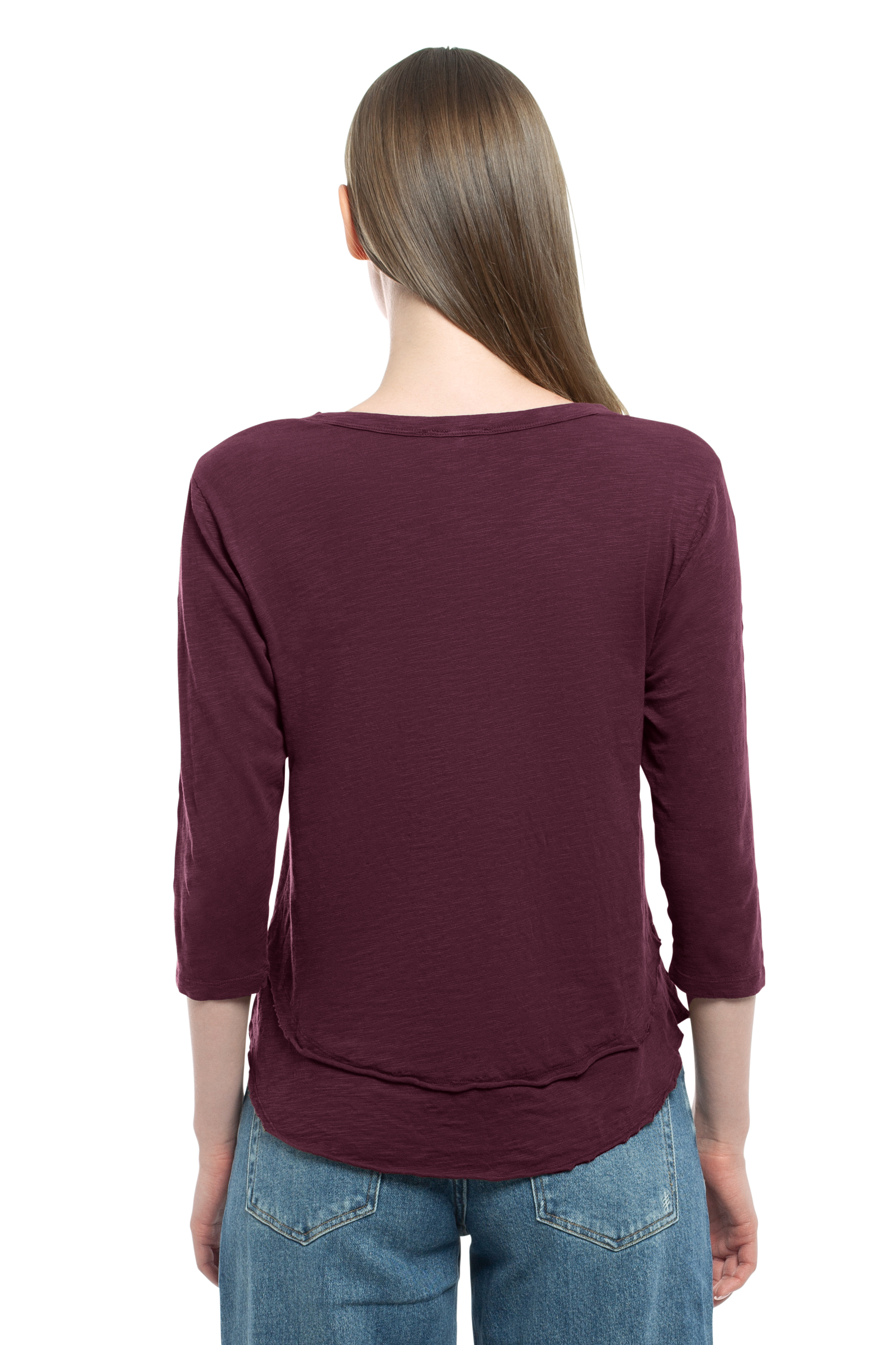 3/4 Sleeve Mock Layer