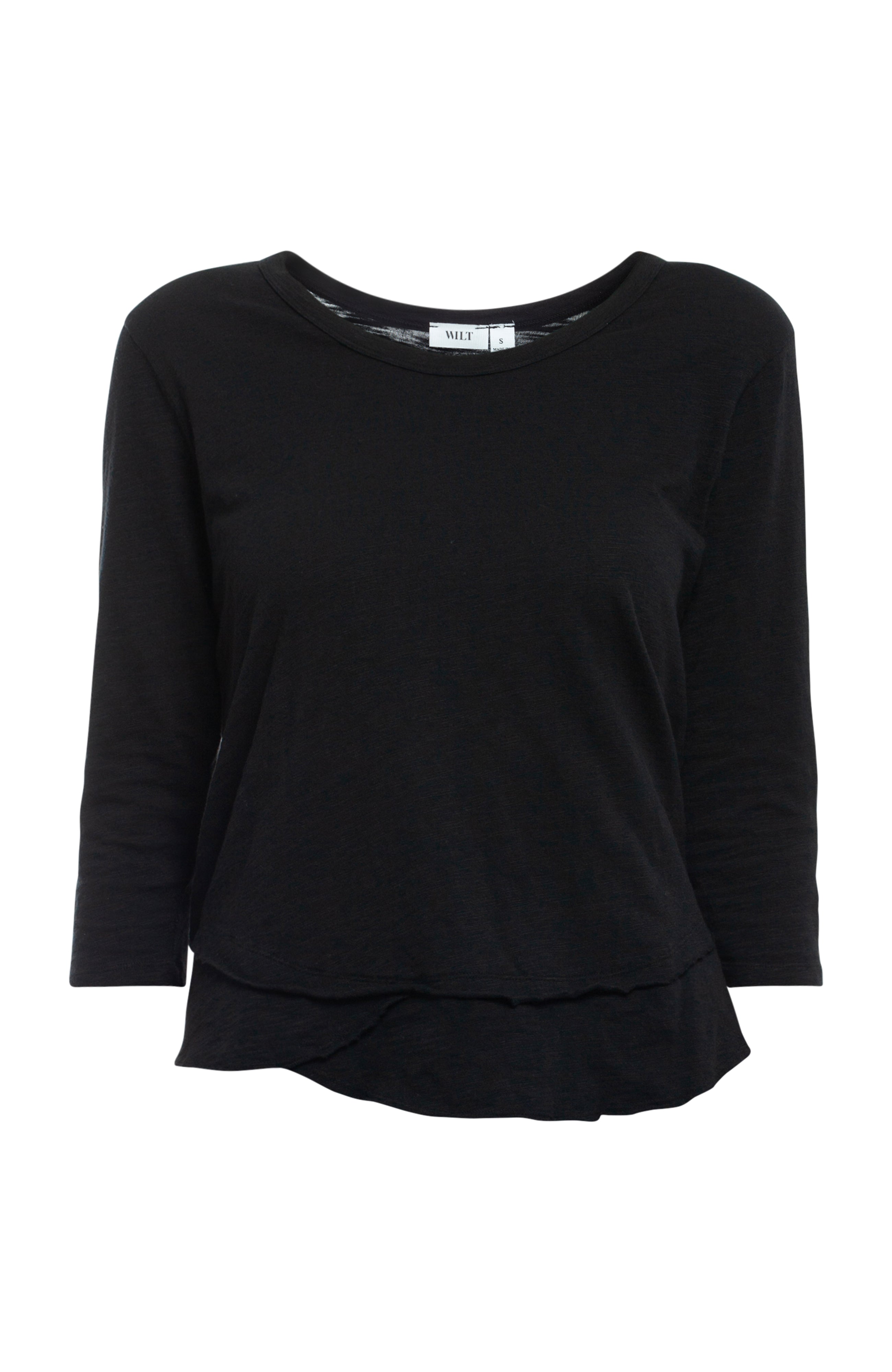 3/4 Sleeve Mock Layer