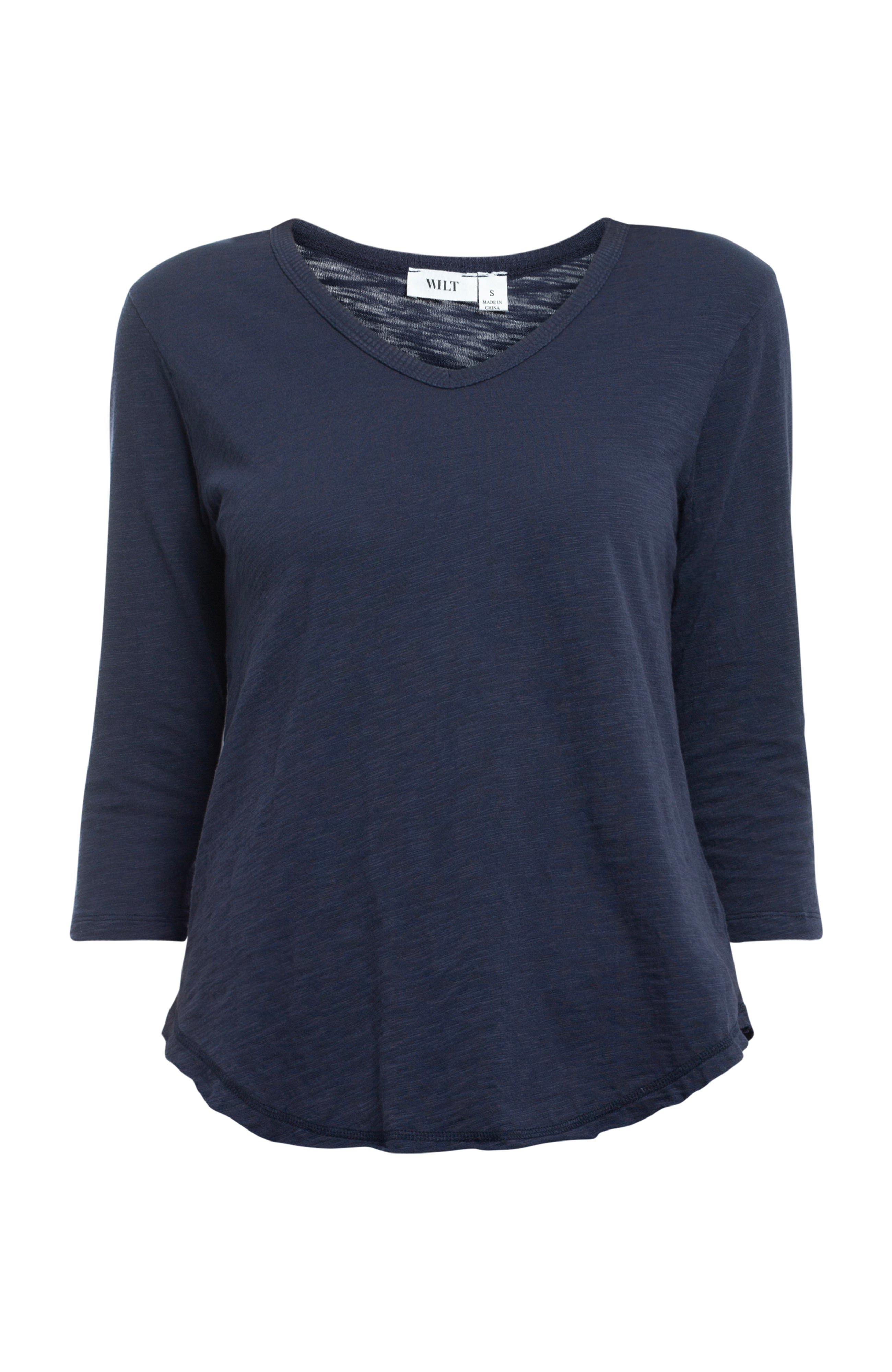 3/4 Sleeve Mock Layer