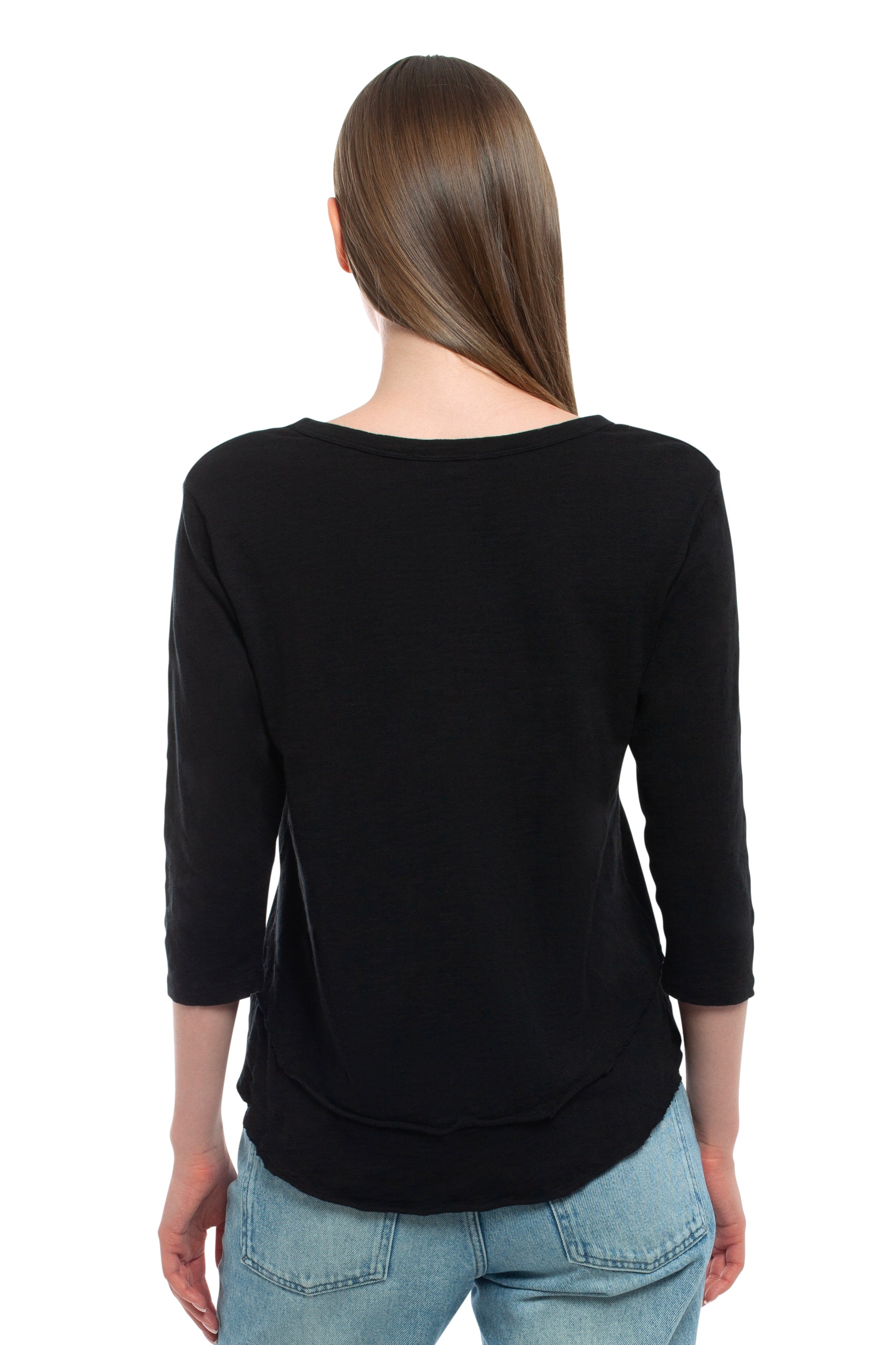 3/4 Sleeve Mock Layer