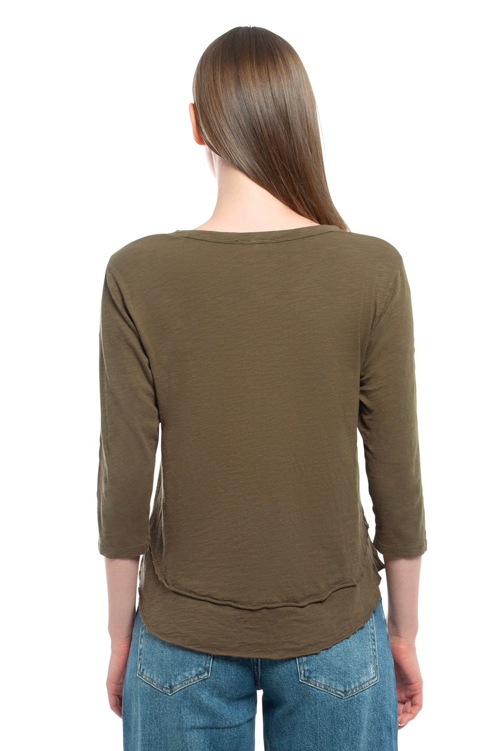 3/4 Sleeve Mock Layer