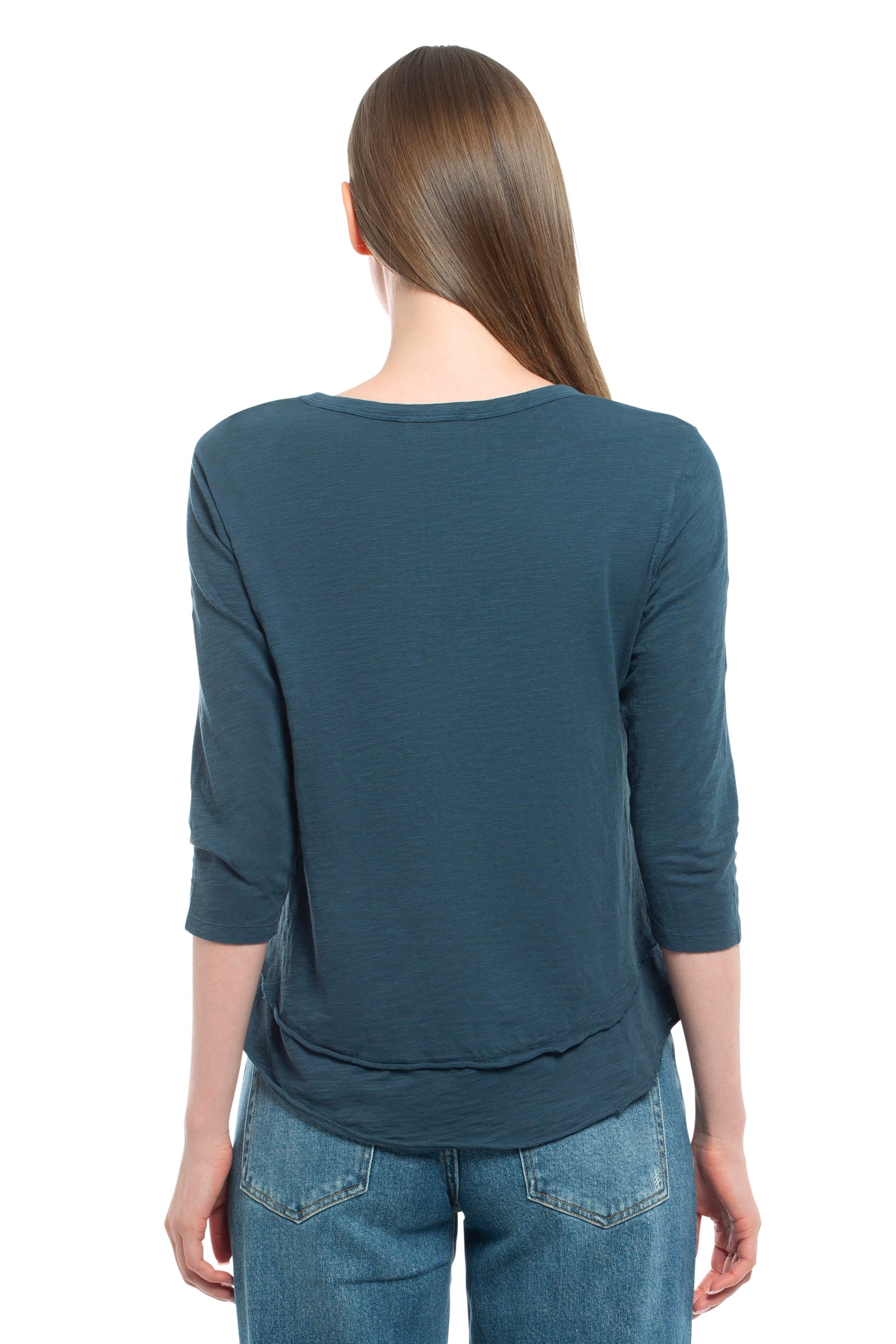 3/4 Sleeve Mock Layer