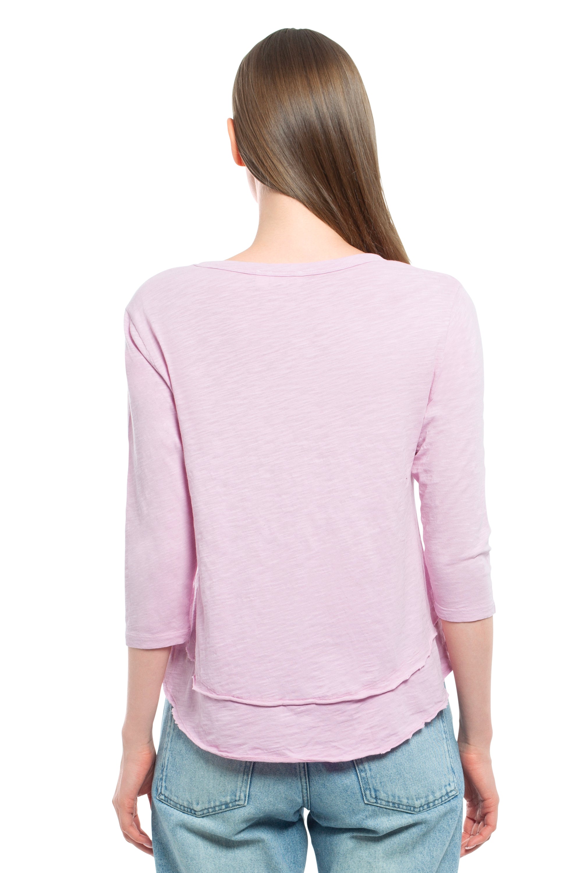 3/4 Sleeve Mock Layer