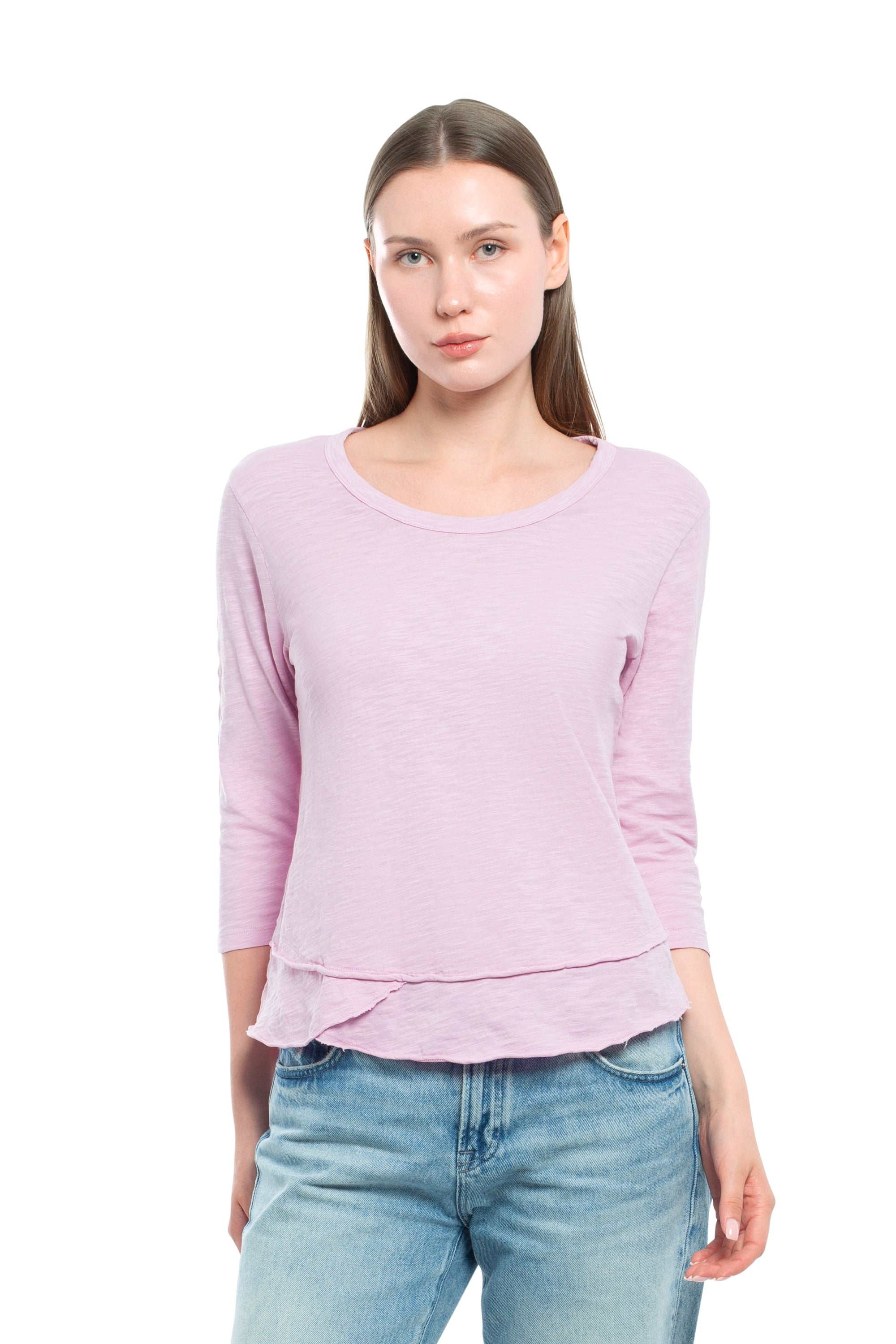 3/4 Sleeve Mock Layer