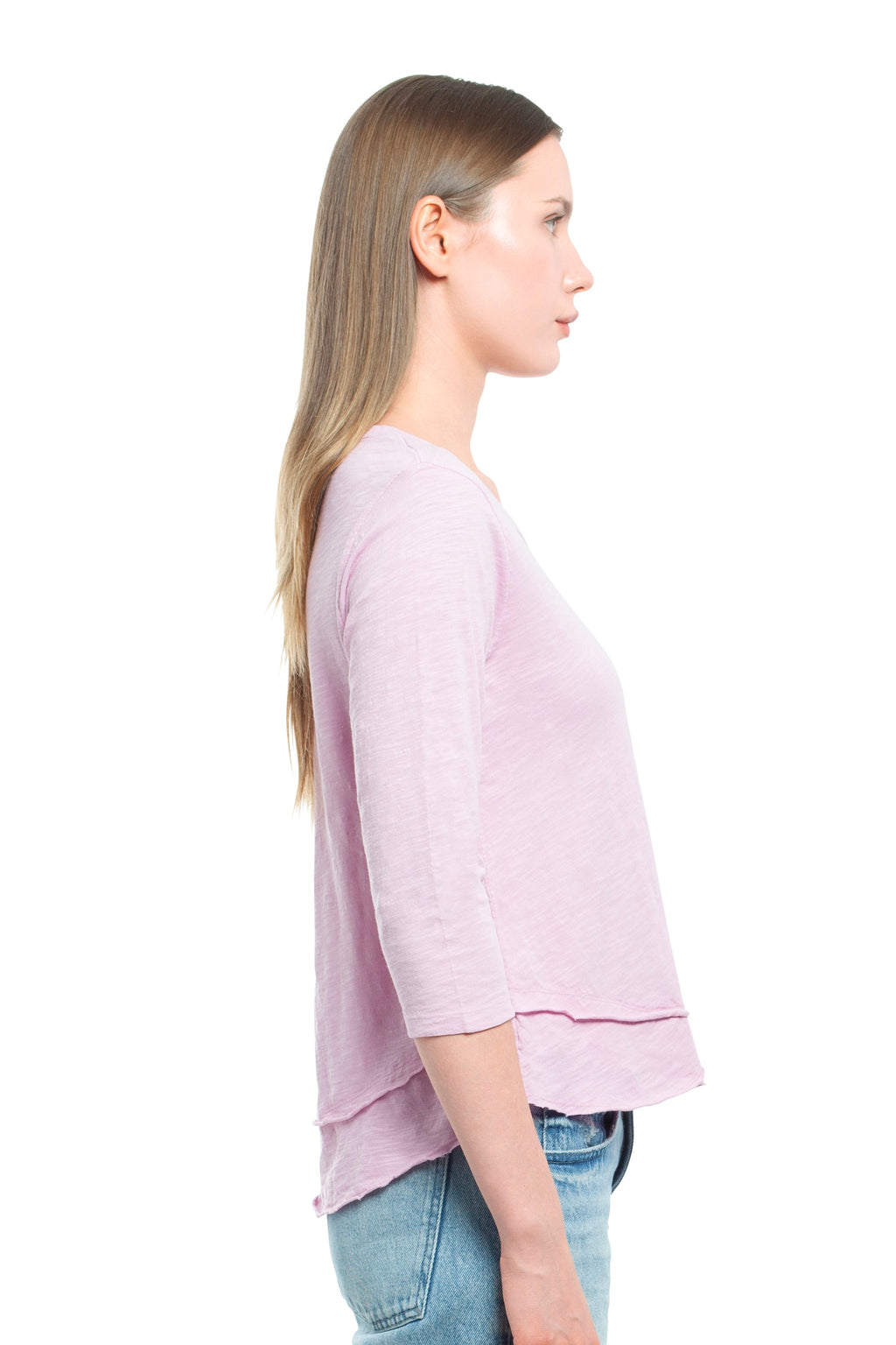 3/4 Sleeve Mock Layer