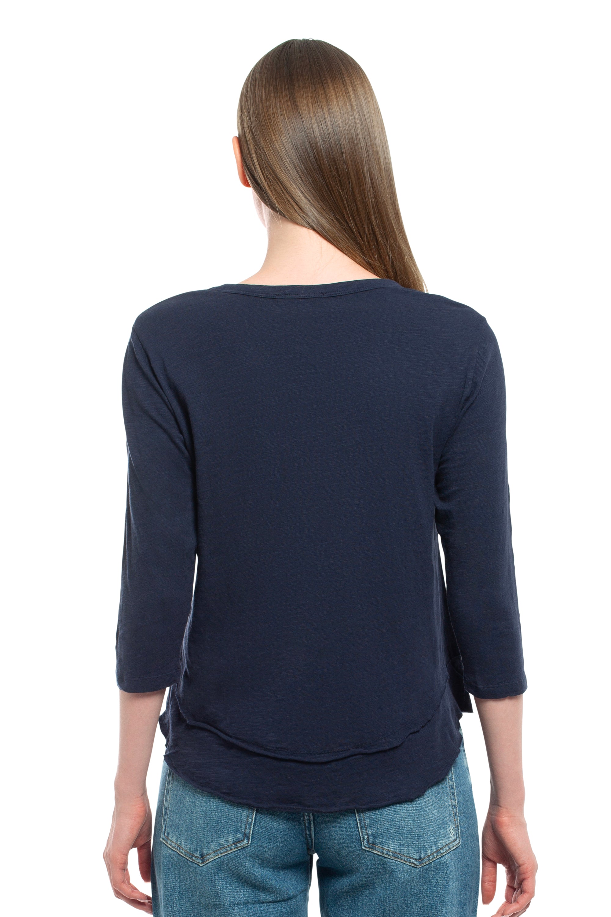 3/4 Sleeve Mock Layer