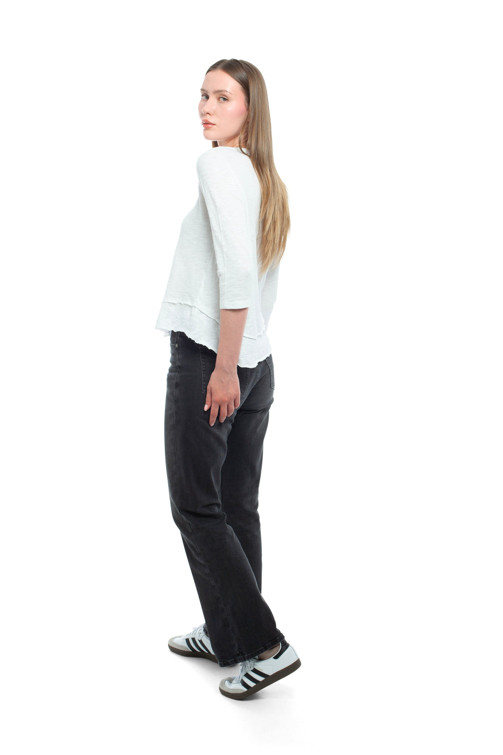 3/4 Sleeve Mock Layer