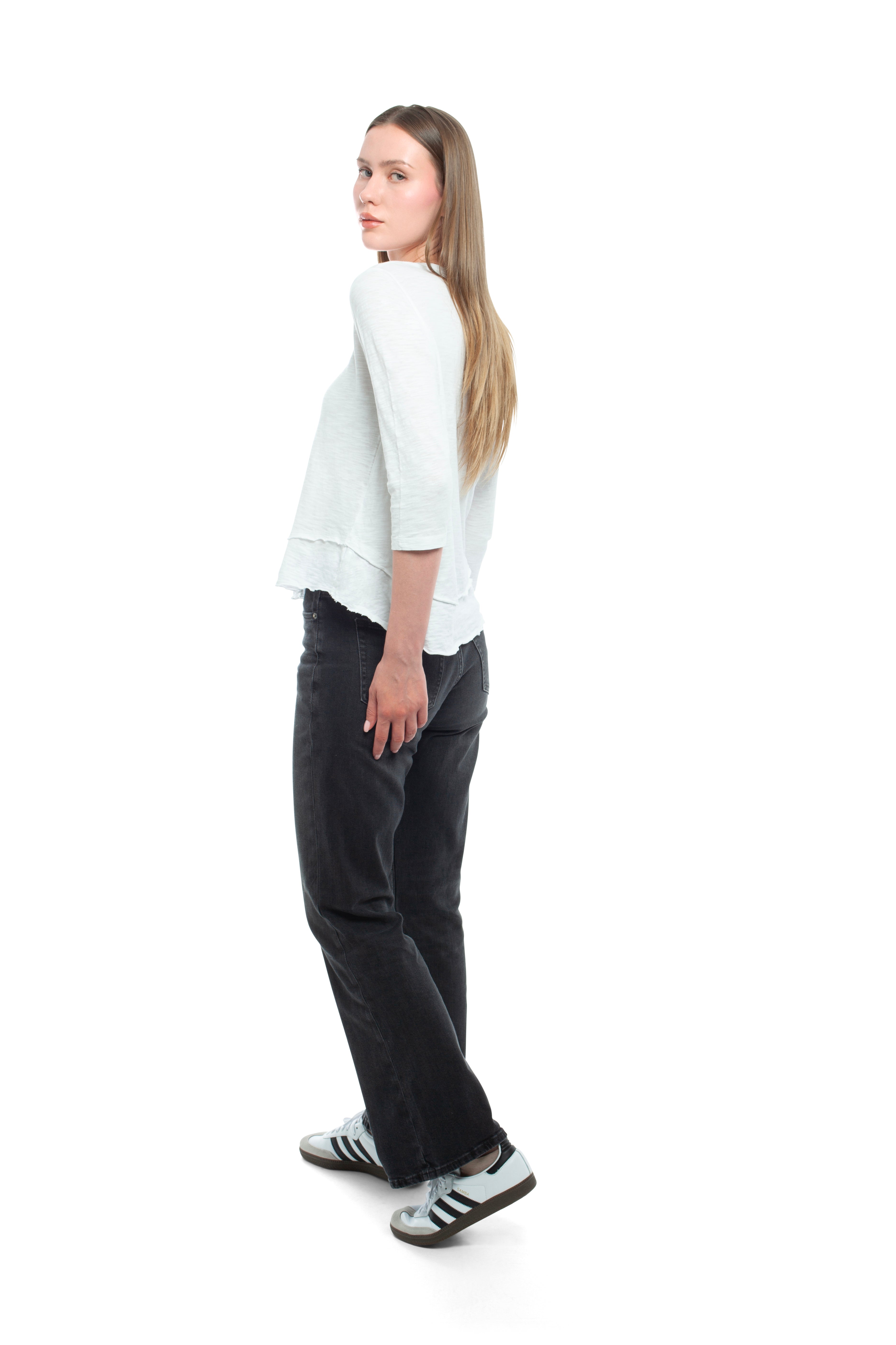 3/4 Sleeve Mock Layer