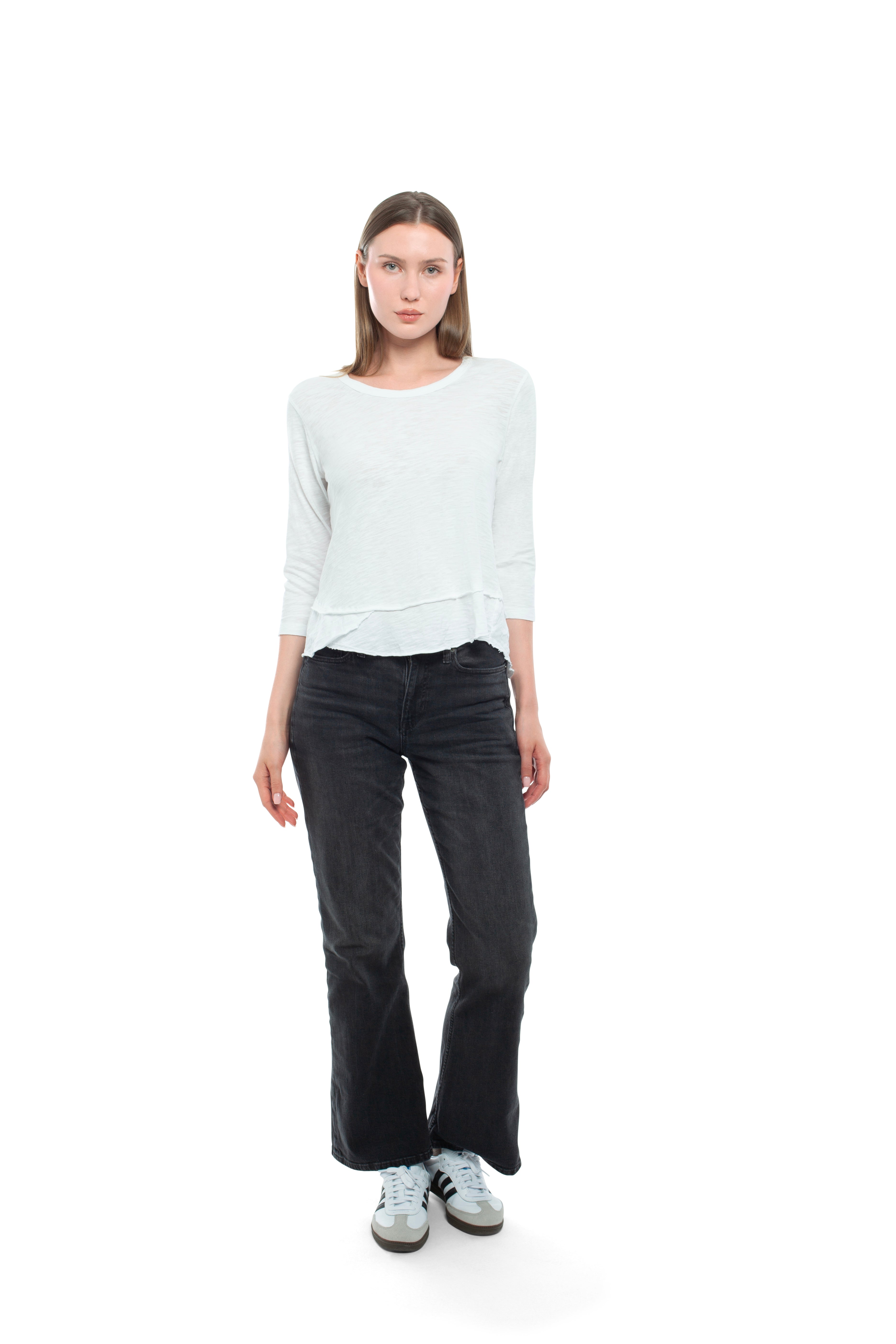 3/4 Sleeve Mock Layer