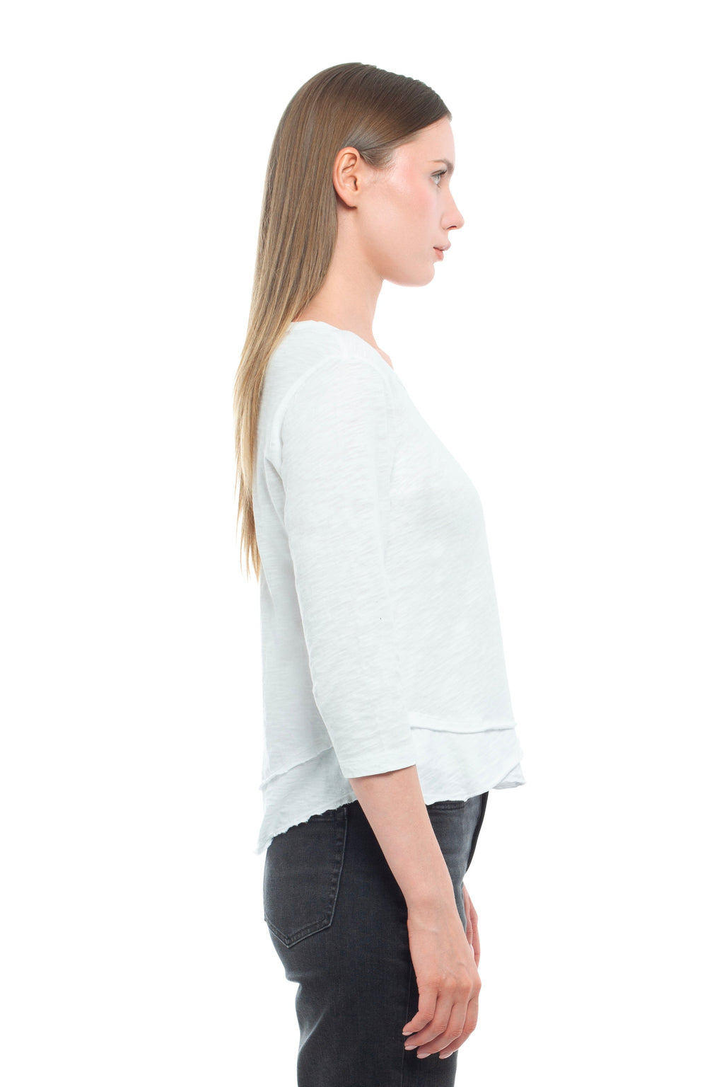 3/4 Sleeve Mock Layer