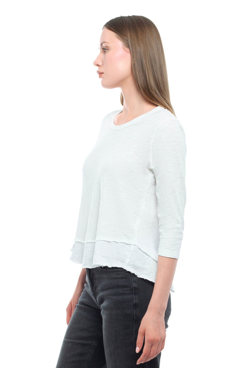 3/4 Sleeve Mock Layer