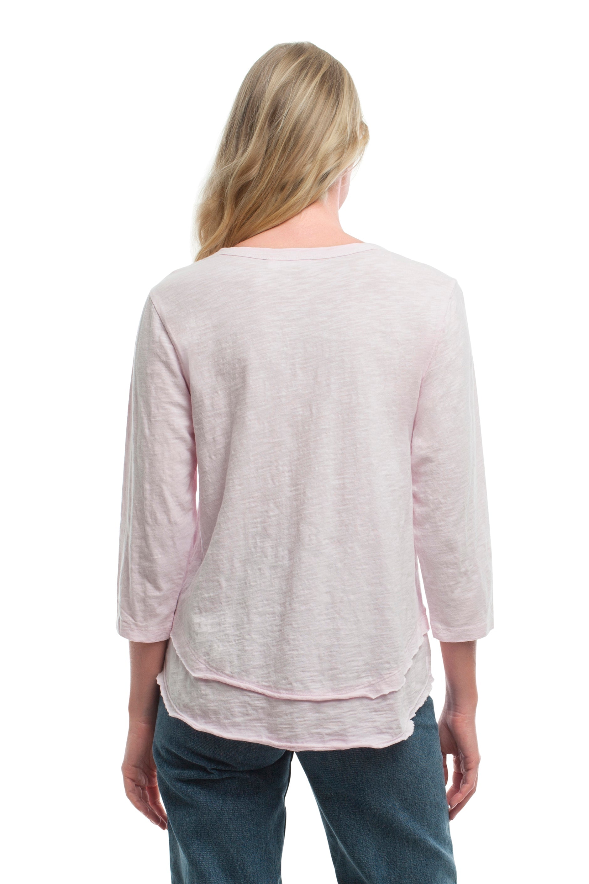 3/4 Sleeve Mock Layer
