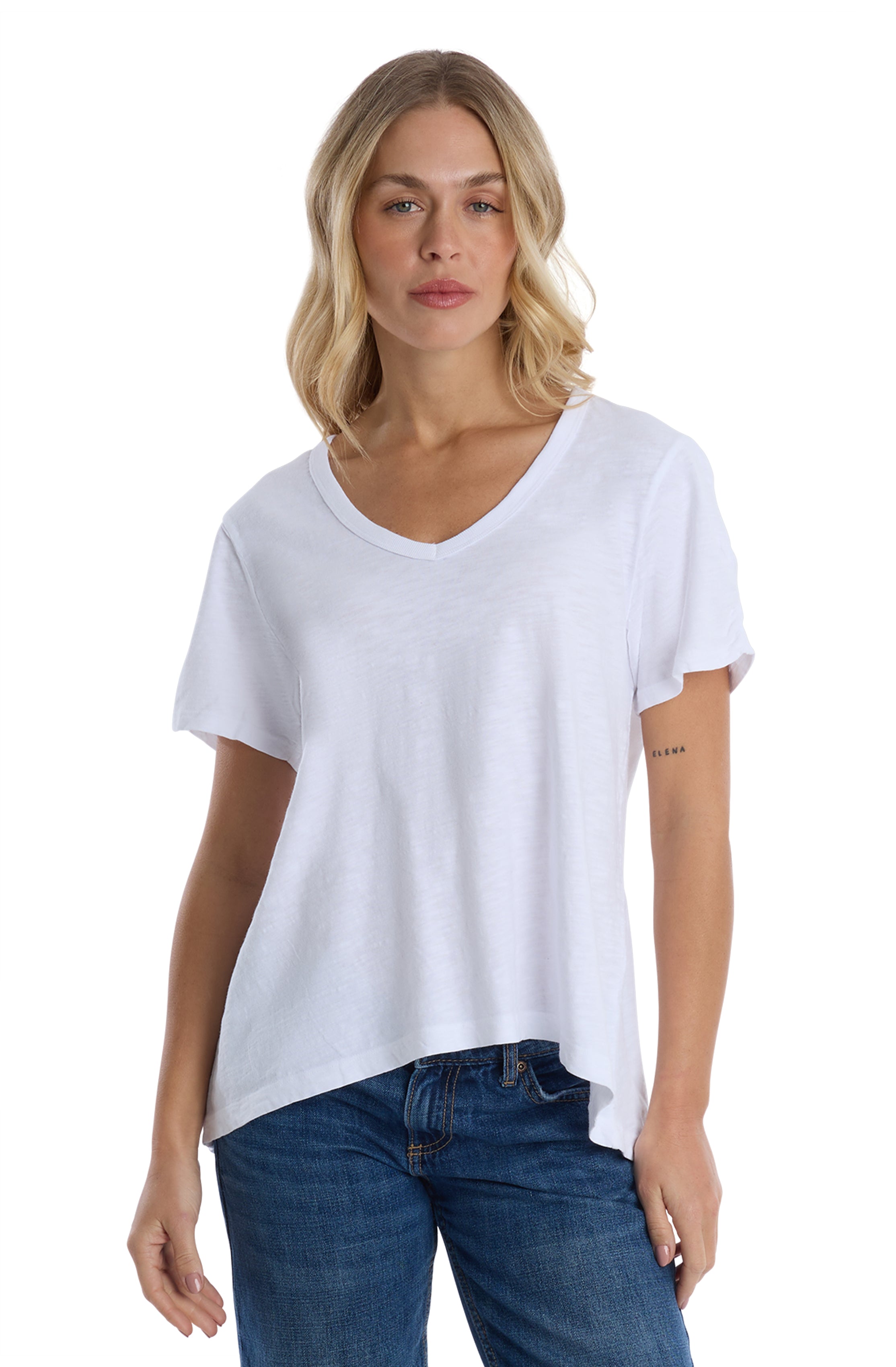 Sexy deep v-neck ruched sleeve