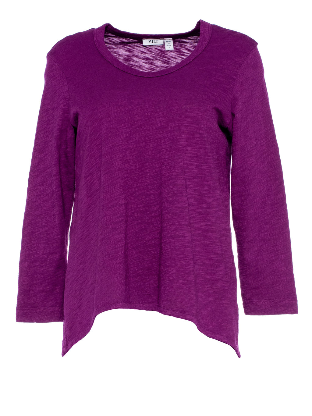 Scoopy Neck 3/4 Sleeve Boyfriend Tee