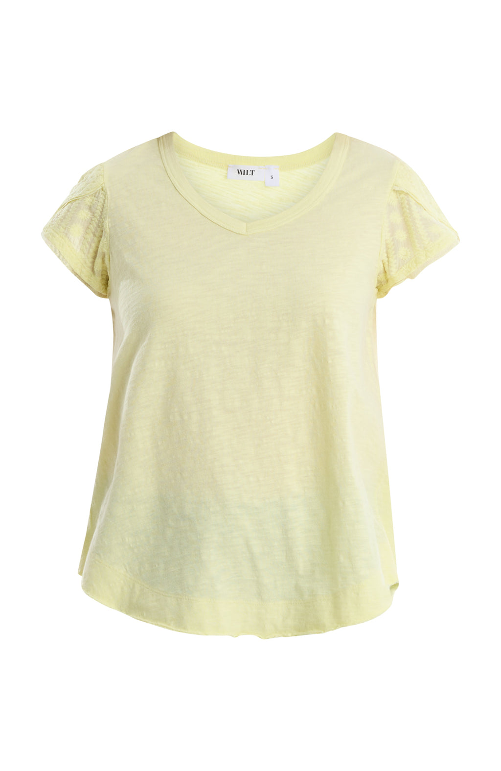 Eyelet overlap cap sleeve