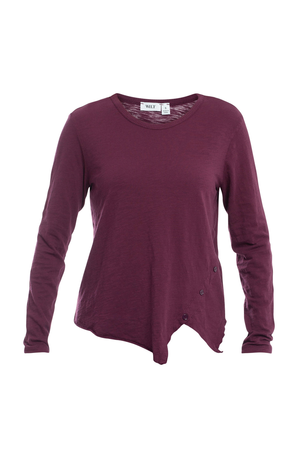 Long Sleeve with Asymmetrical Hem