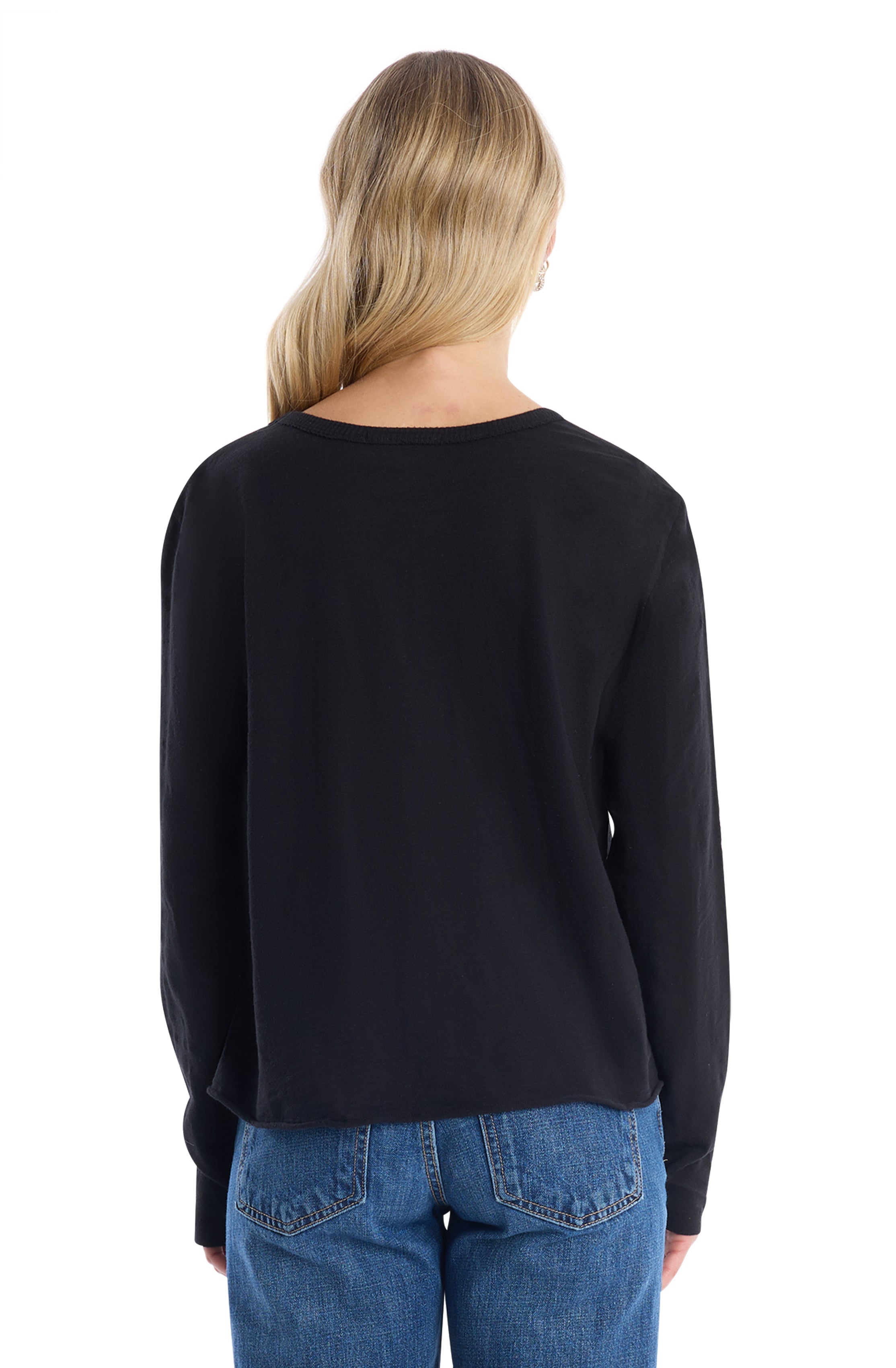 Long Sleeve with Asymmetrical Hem
