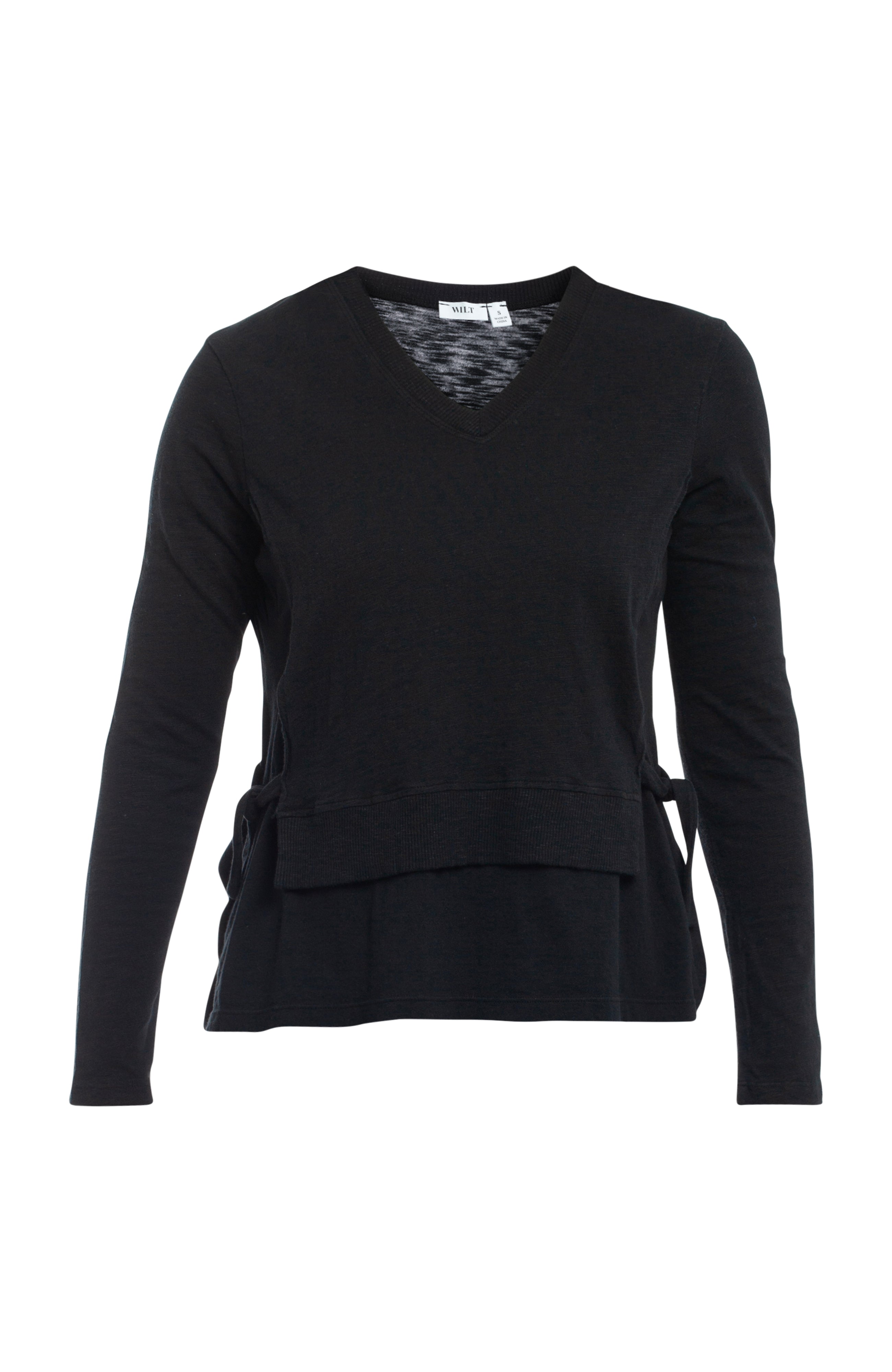 Mixed Media Double Layer Long Sleeve