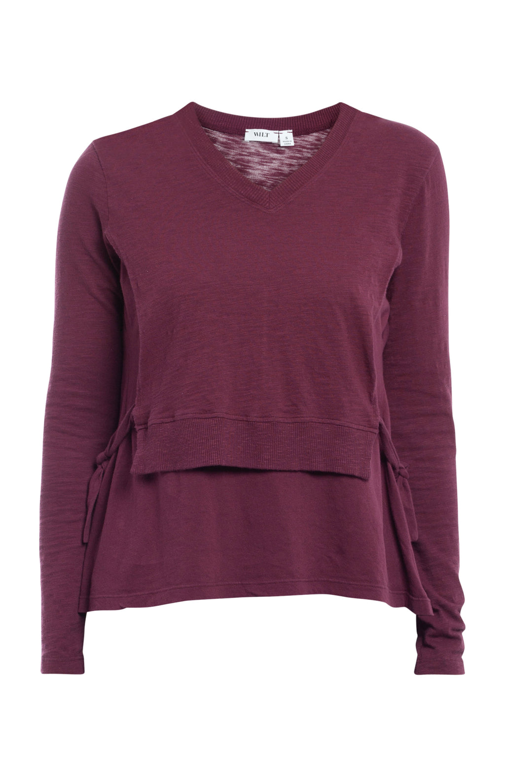 Mixed Media Double Layer Long Sleeve