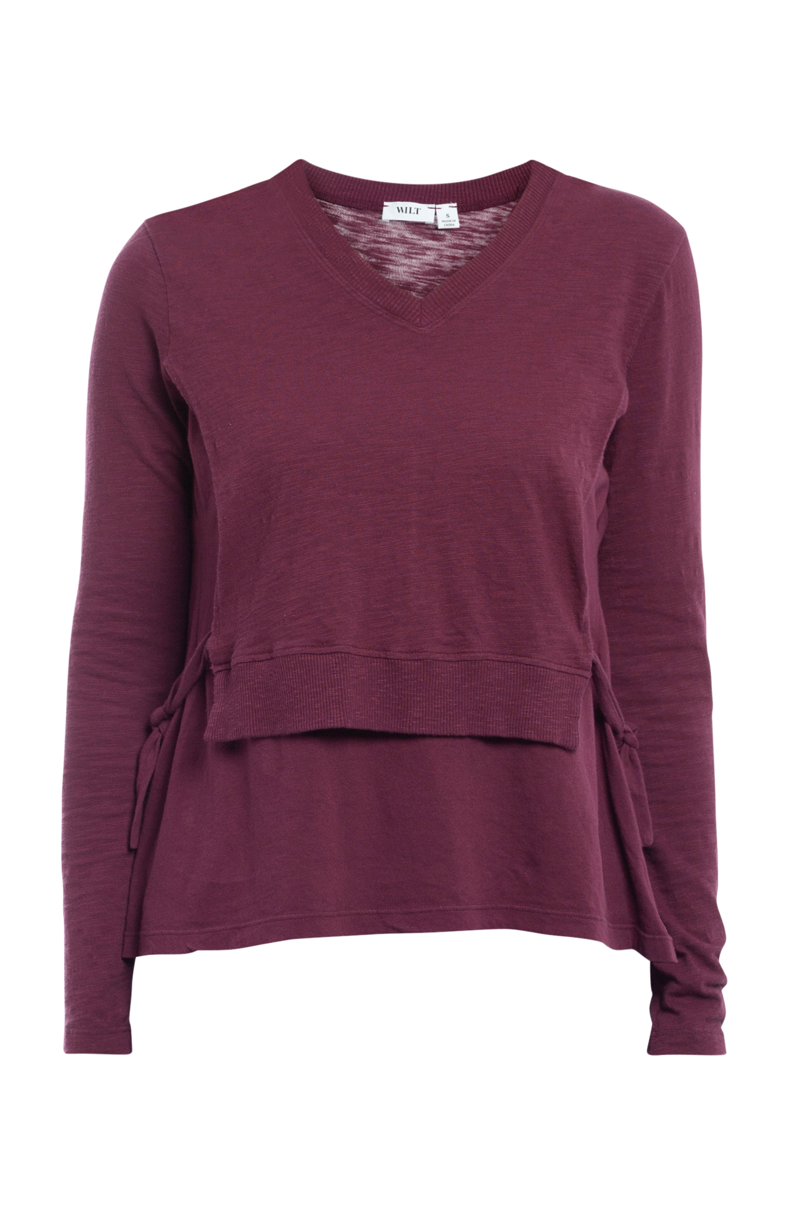 Mixed Media Double Layer Long Sleeve