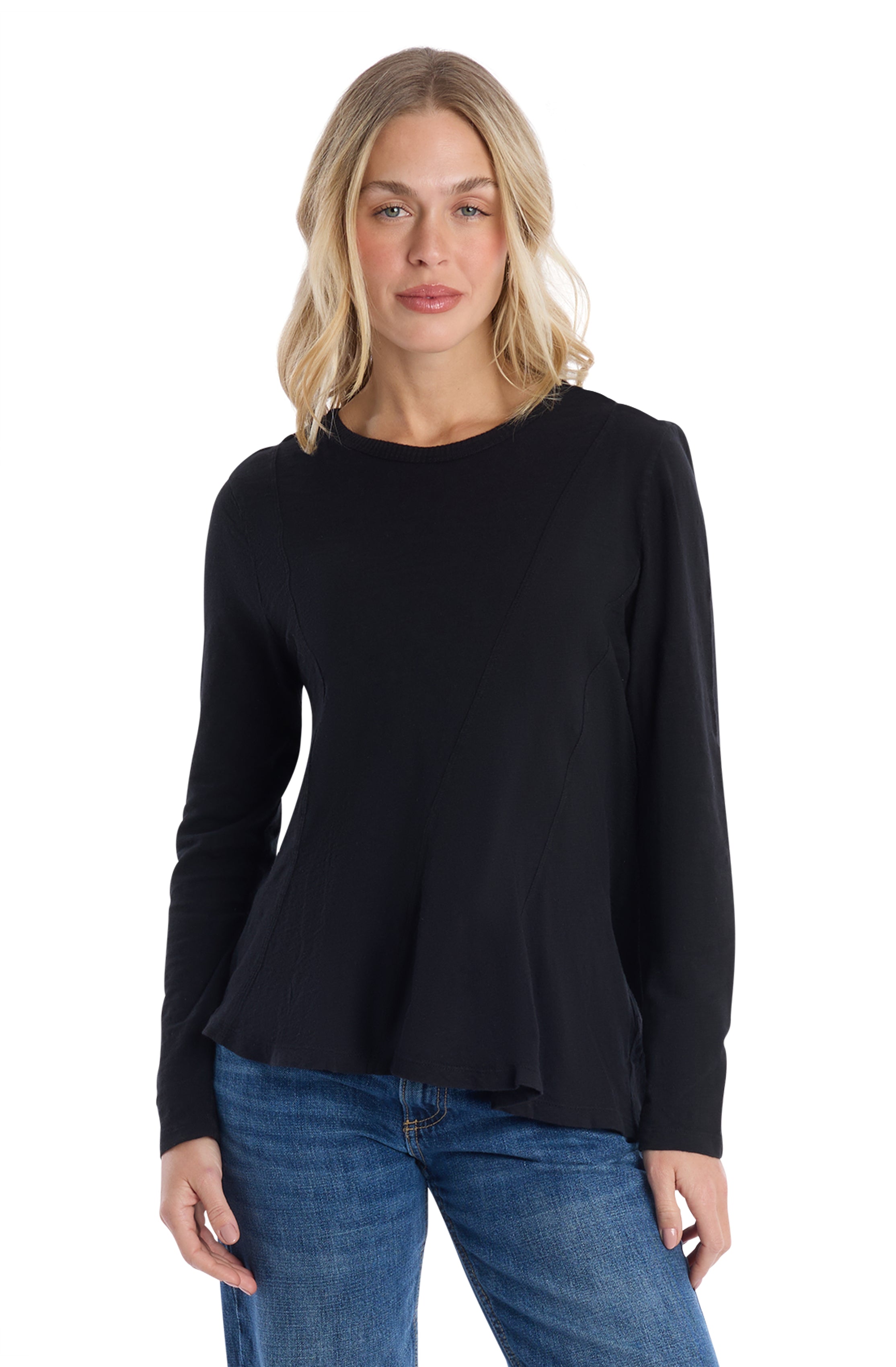 Round Neck Long Sleeve Tee