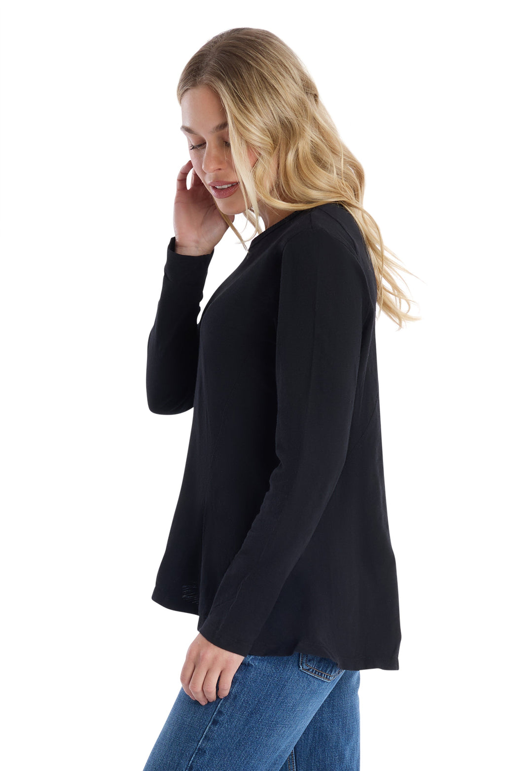 Round Neck Long Sleeve Tee