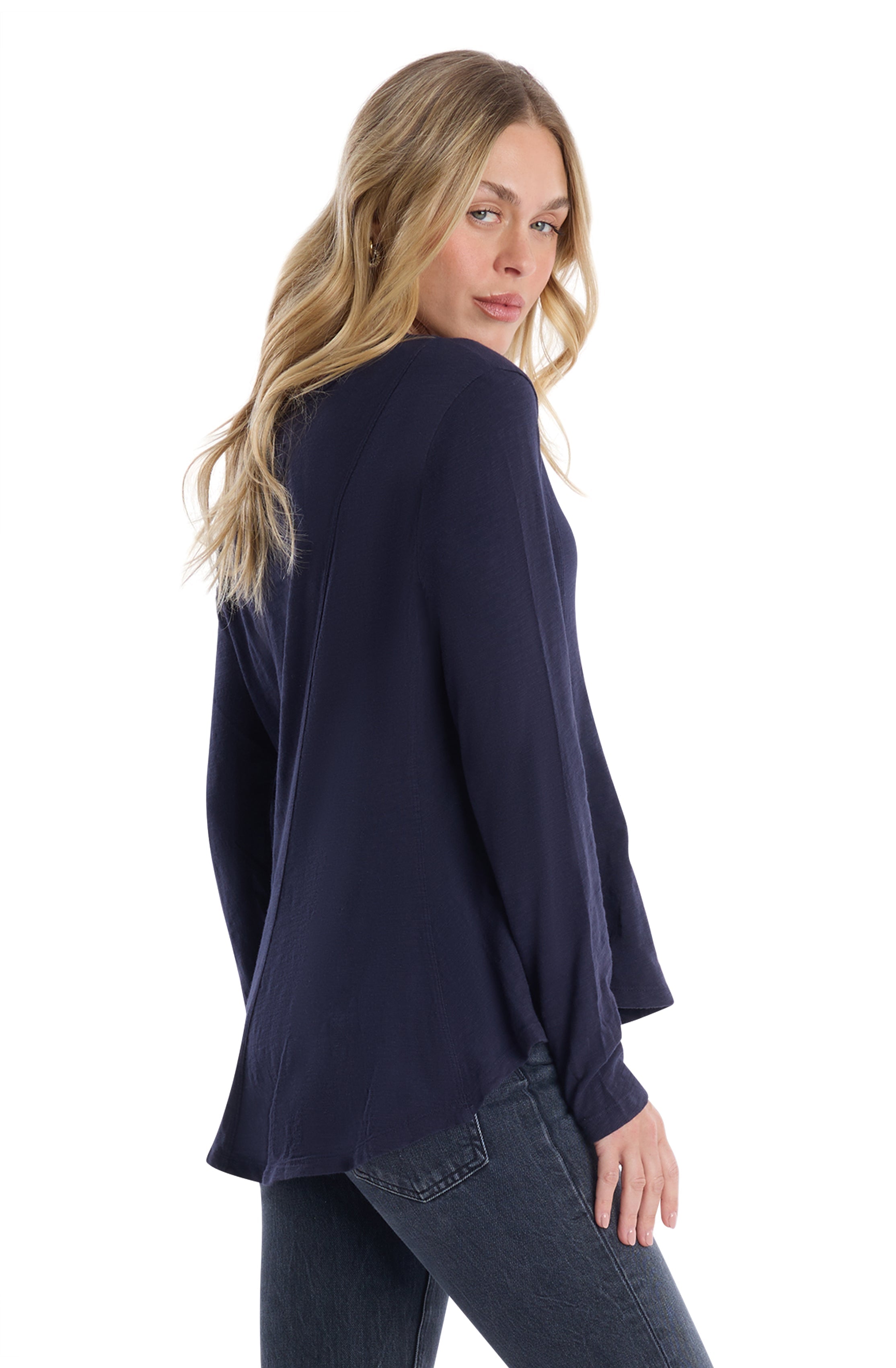 Round Neck Long Sleeve Tee